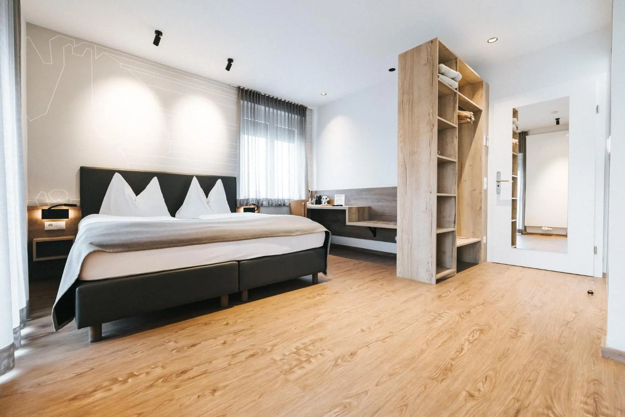 Bed in Hotel Restaurant Auerhahn