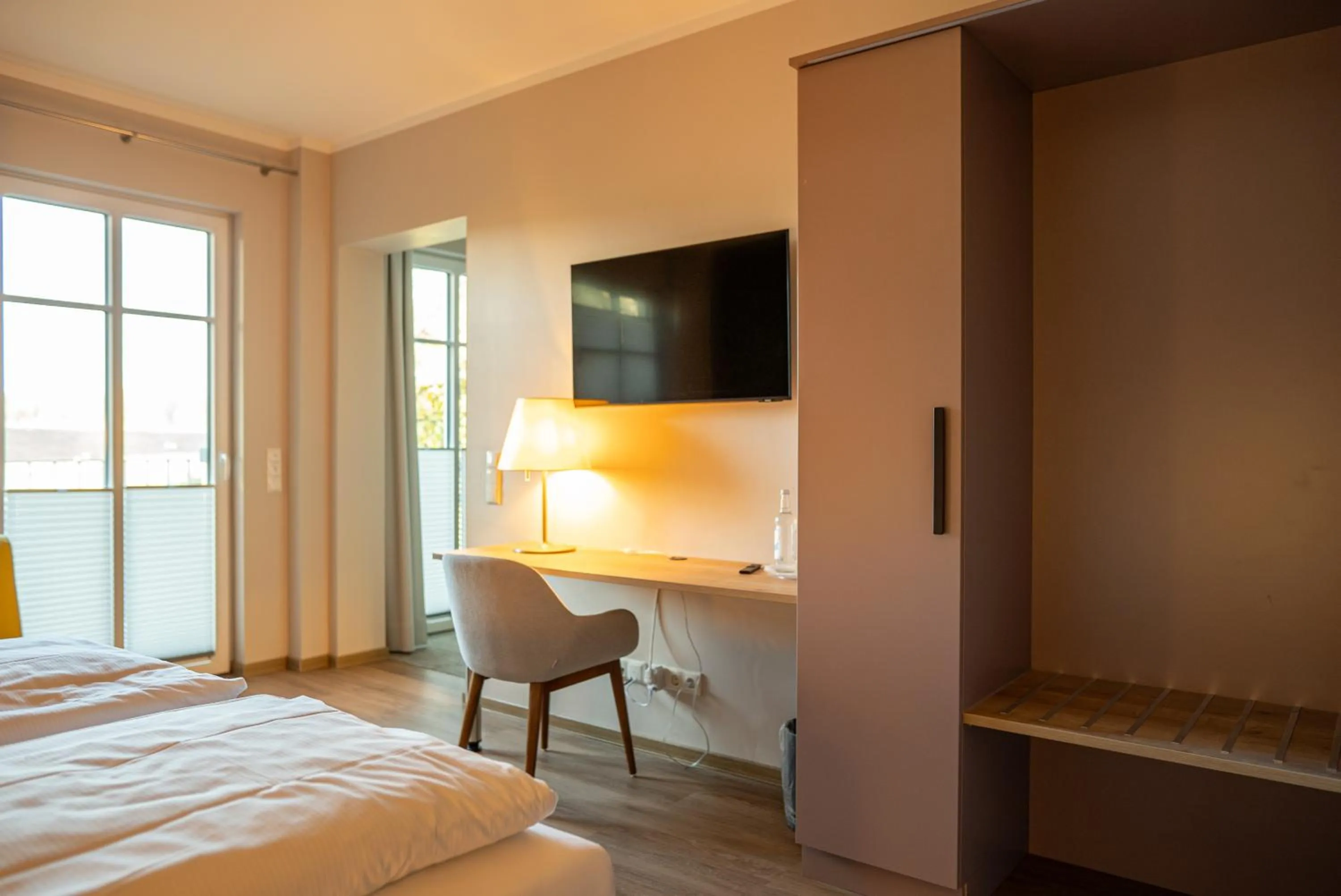 Bed in Hotel Seeblick