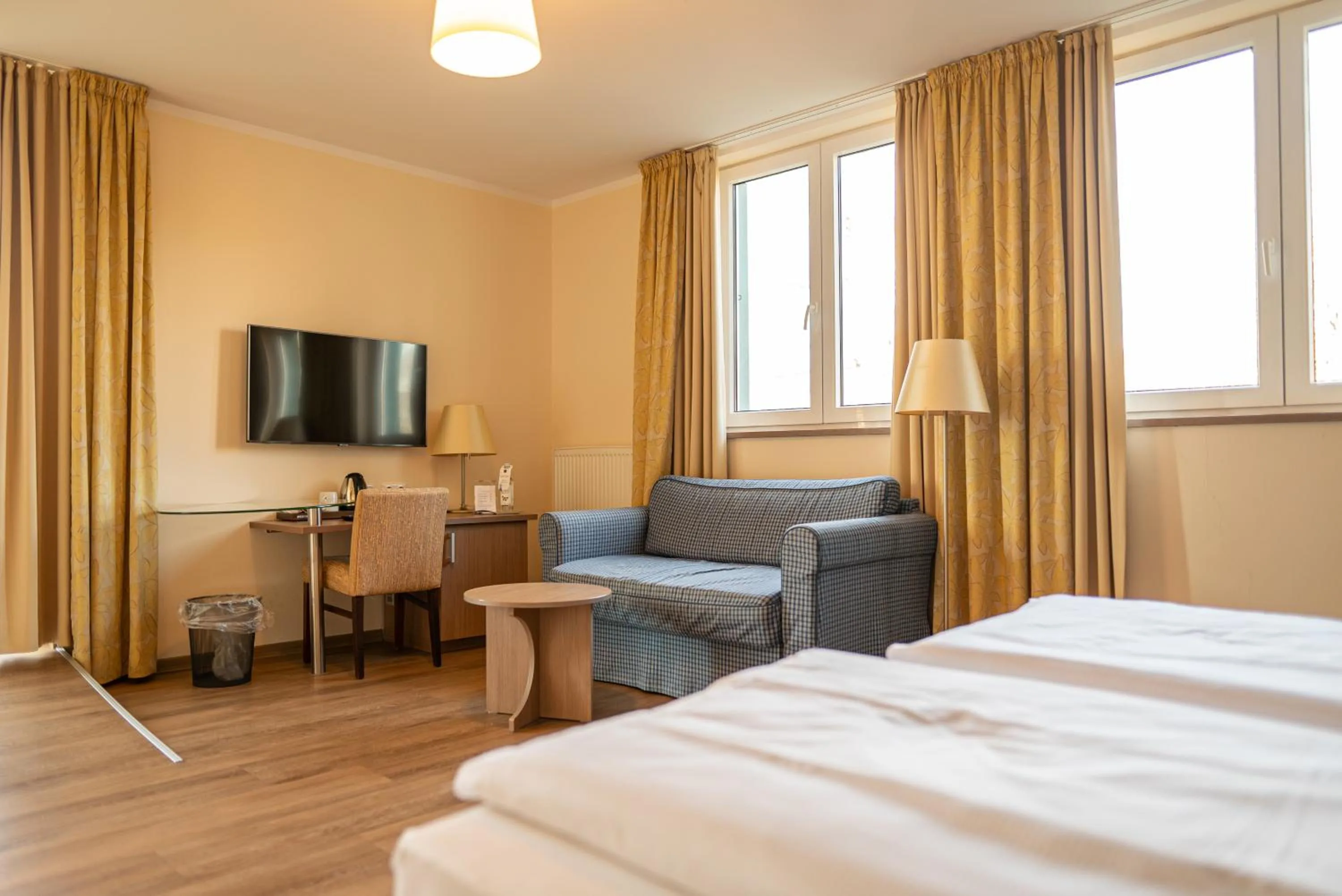 Bed in Hotel Seeblick