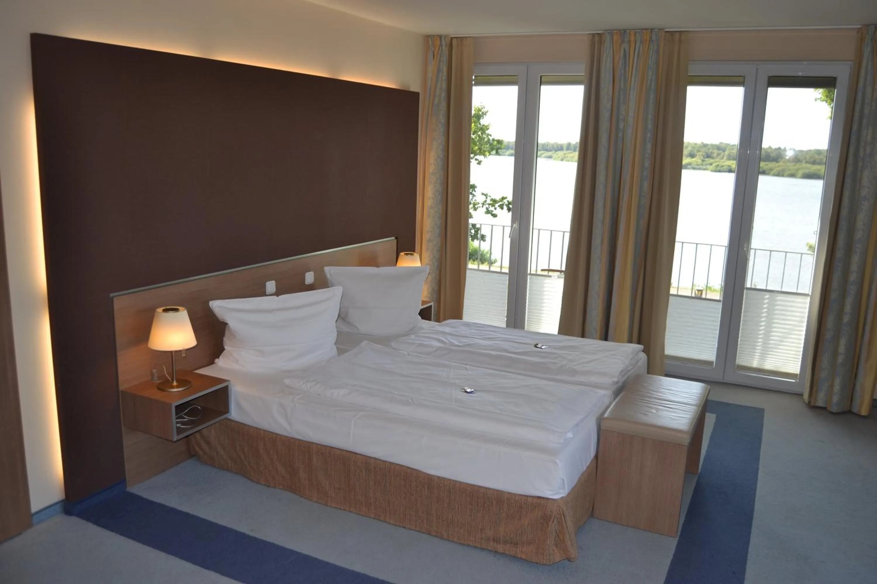 Bedroom, Bed in Hotel Seeblick