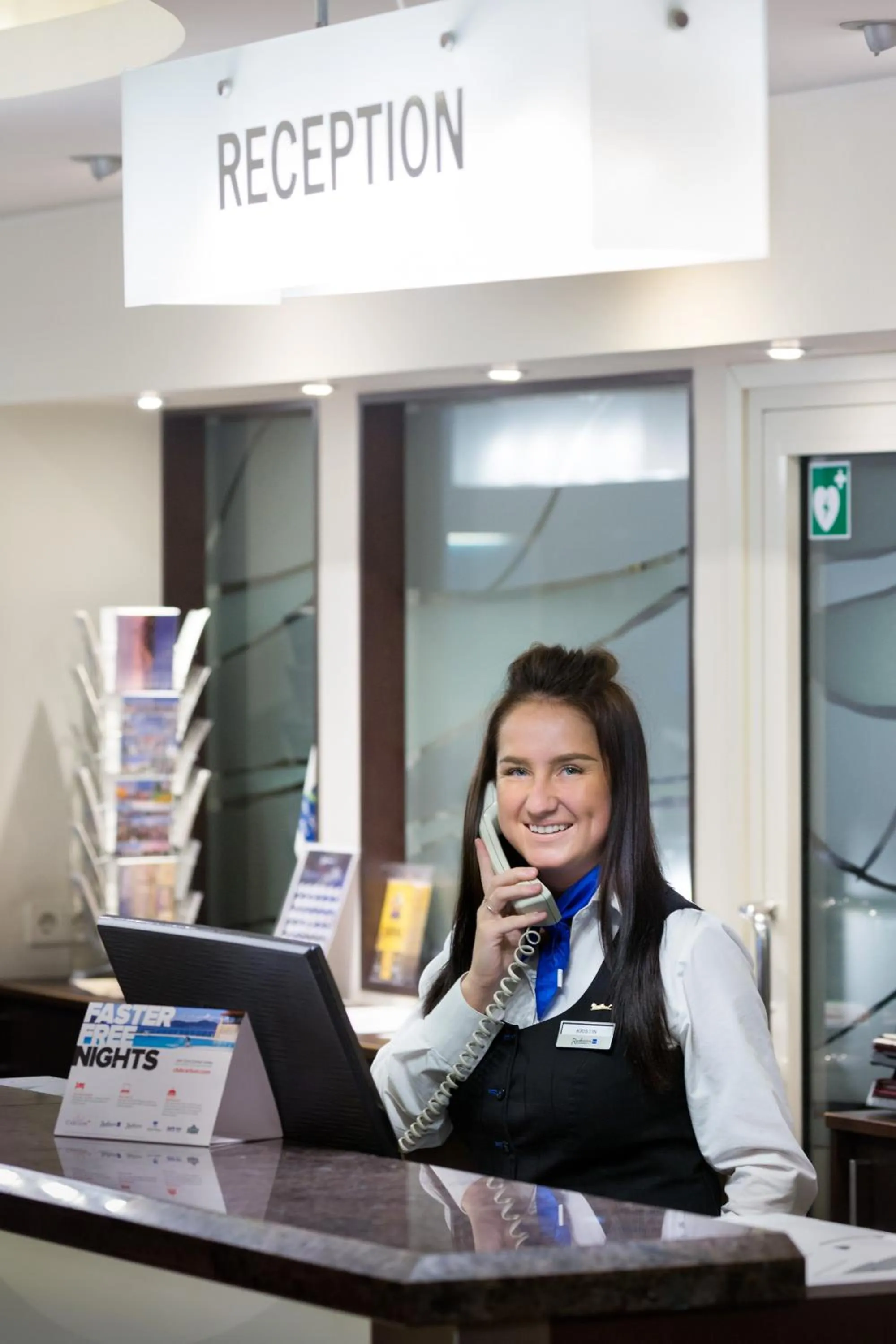Staff in Radisson Blu Hotel Olümpia