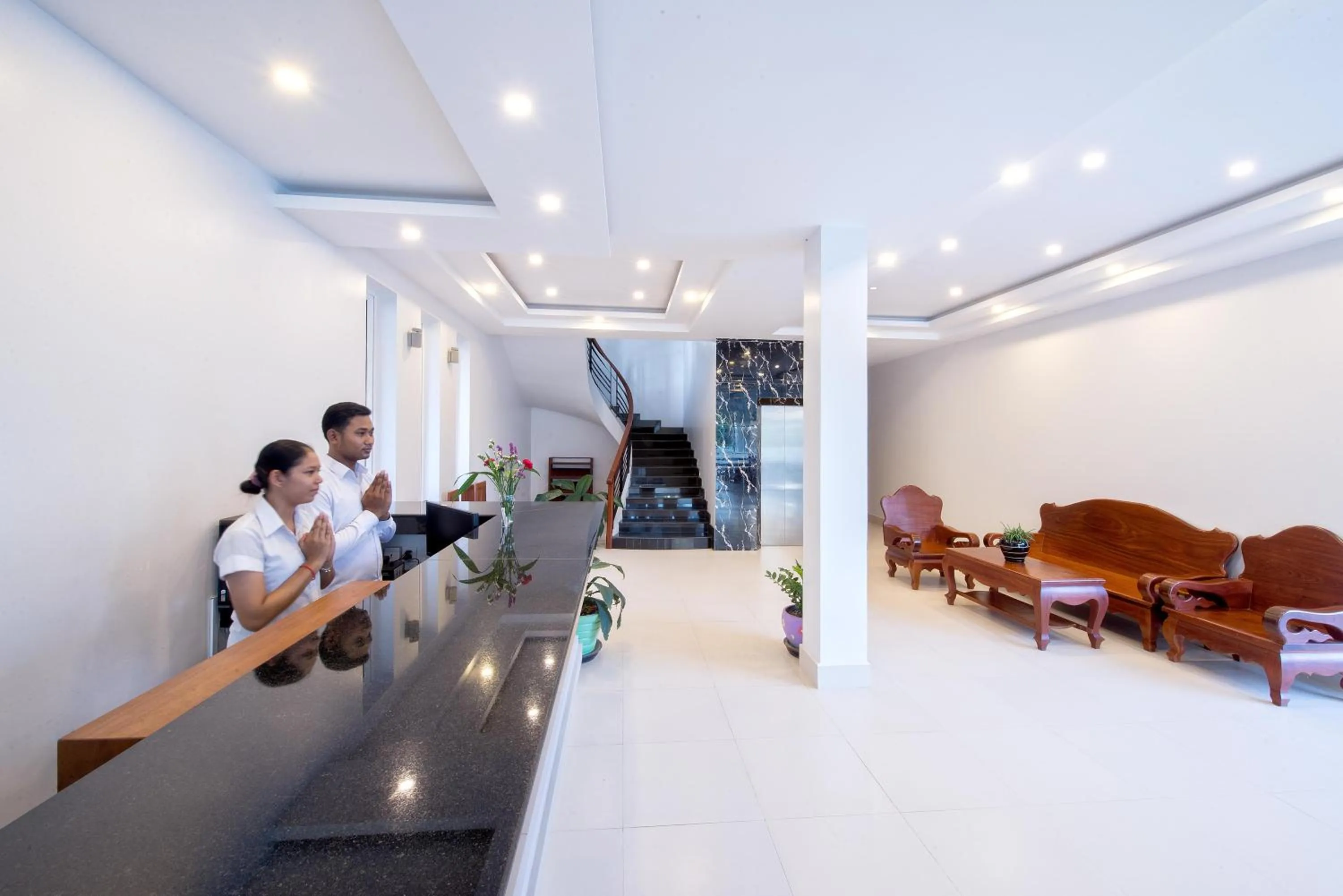 Lobby or reception in Golden Citadel Hotel Siem Reap
