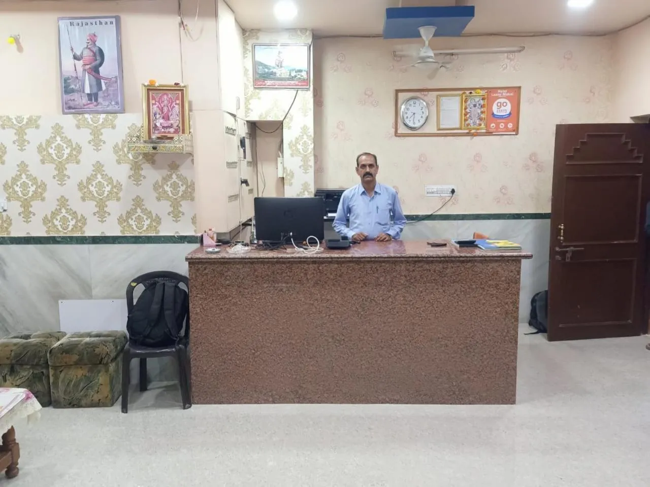 Lobby or reception in Laxmi Mahal