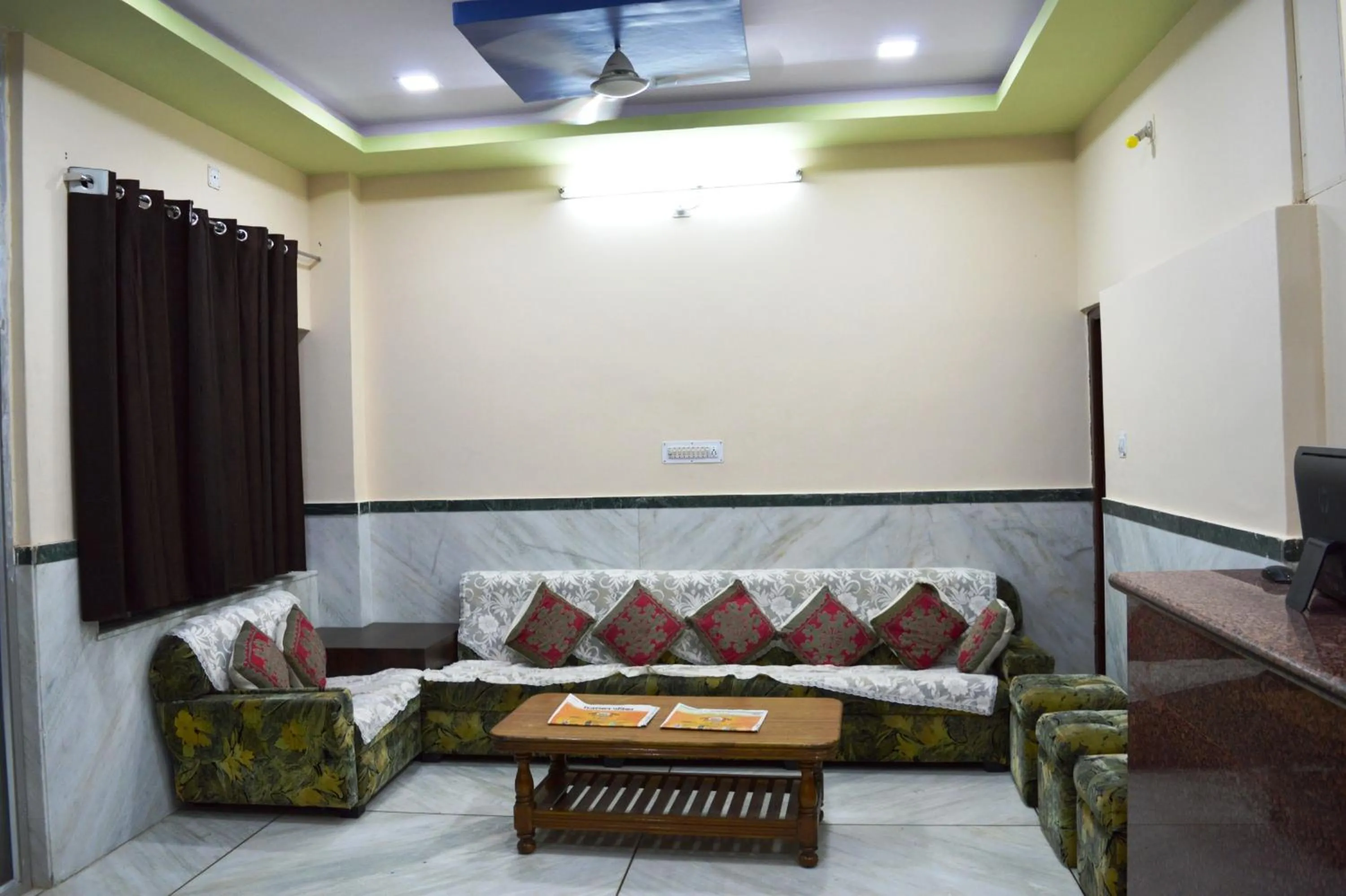 Seating area in Laxmi Mahal