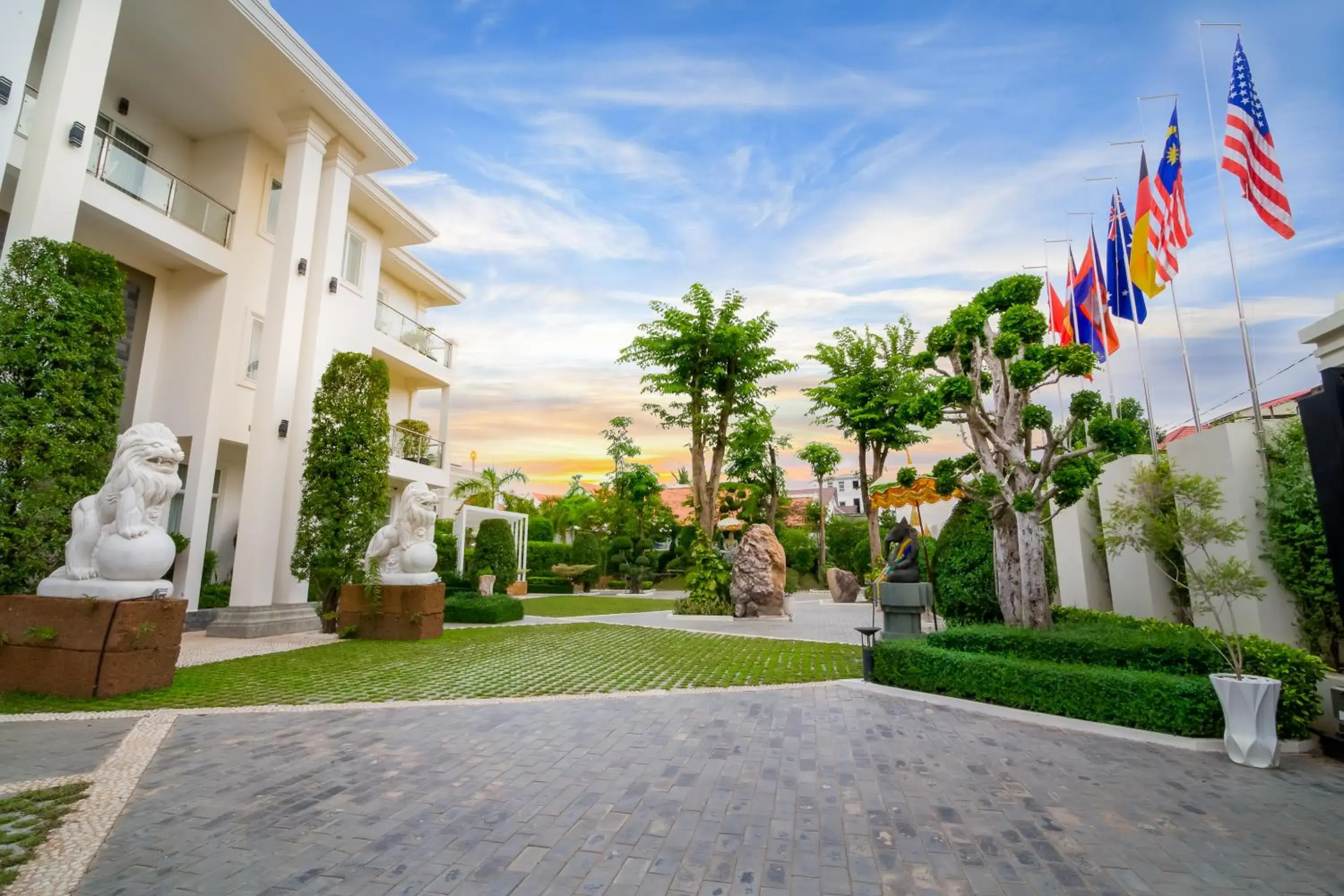 Garden view in KT Apartment Garden view in KT Apartment