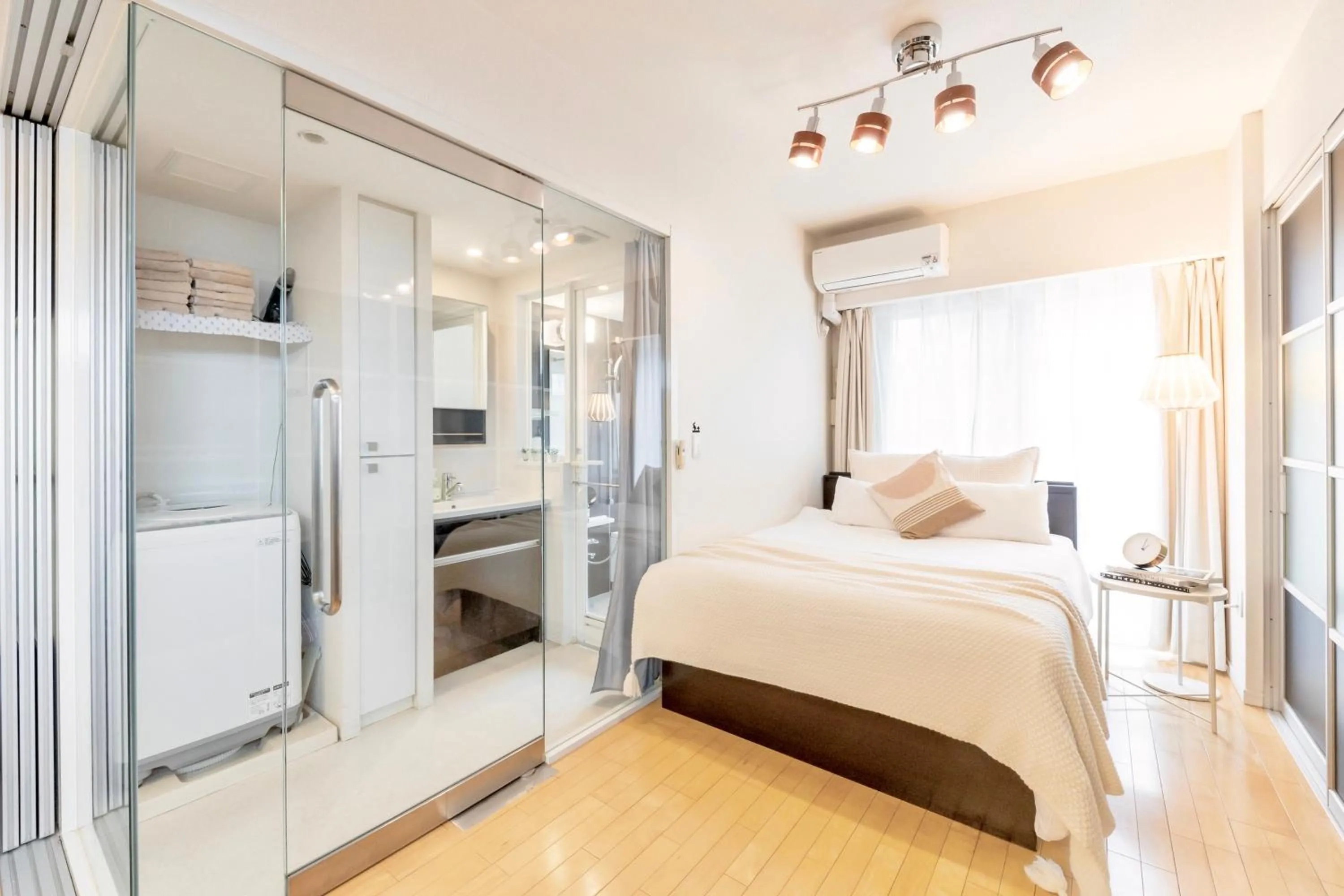 Bed in City Hotel Shinsaibashi Lofts