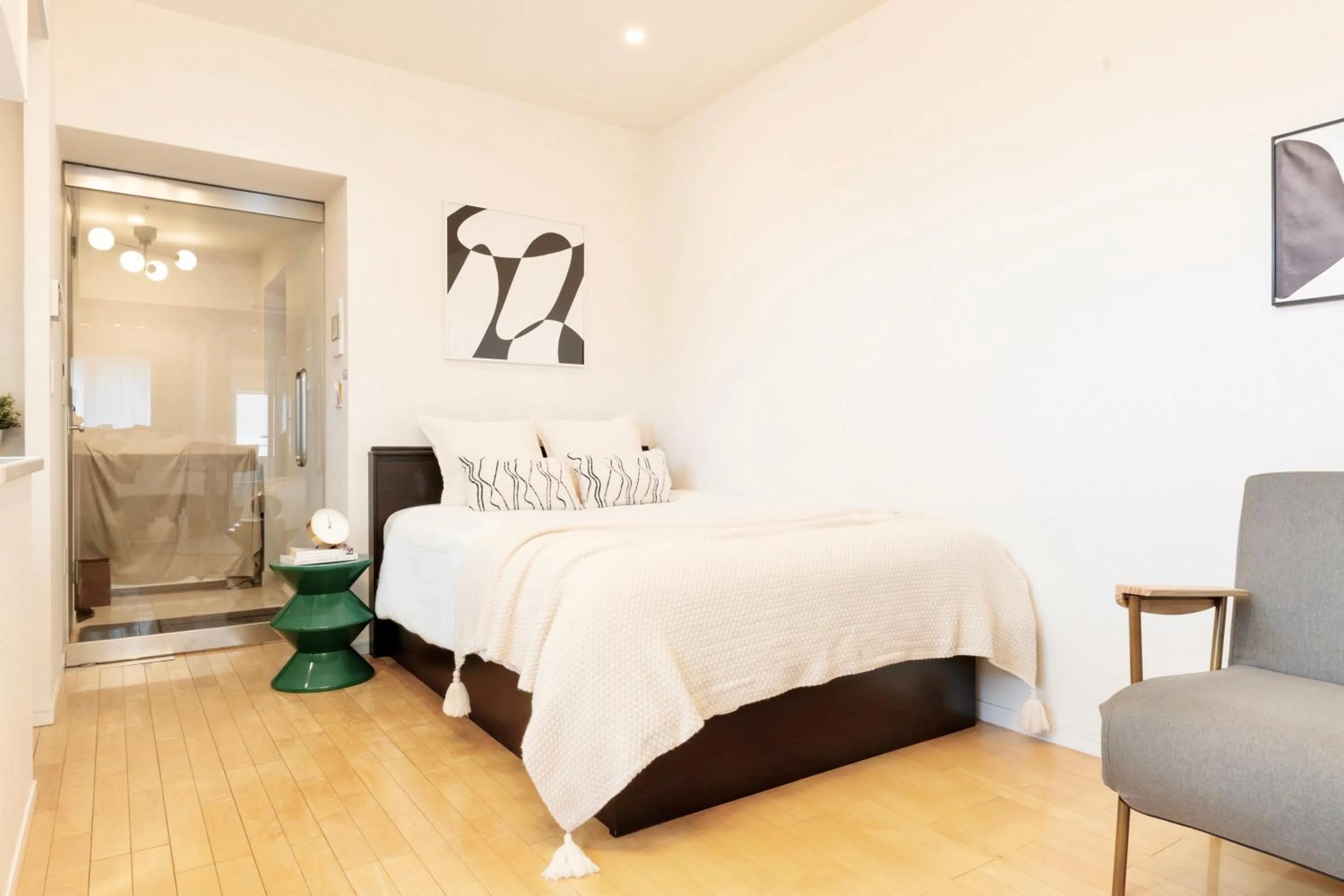 Bed in City Hotel Shinsaibashi Lofts