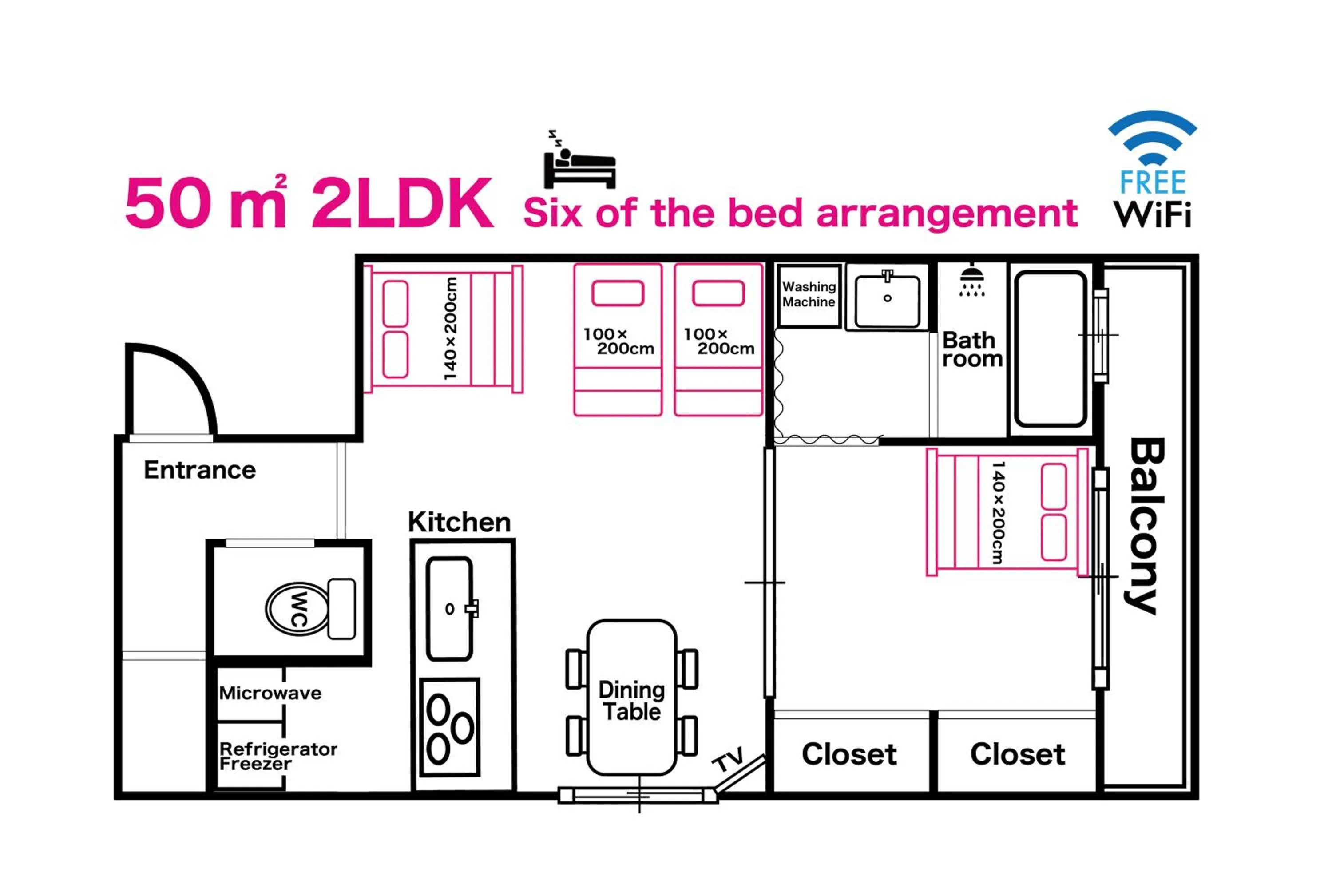 Floor plan in City Hotel Shinsaibashi Lofts
