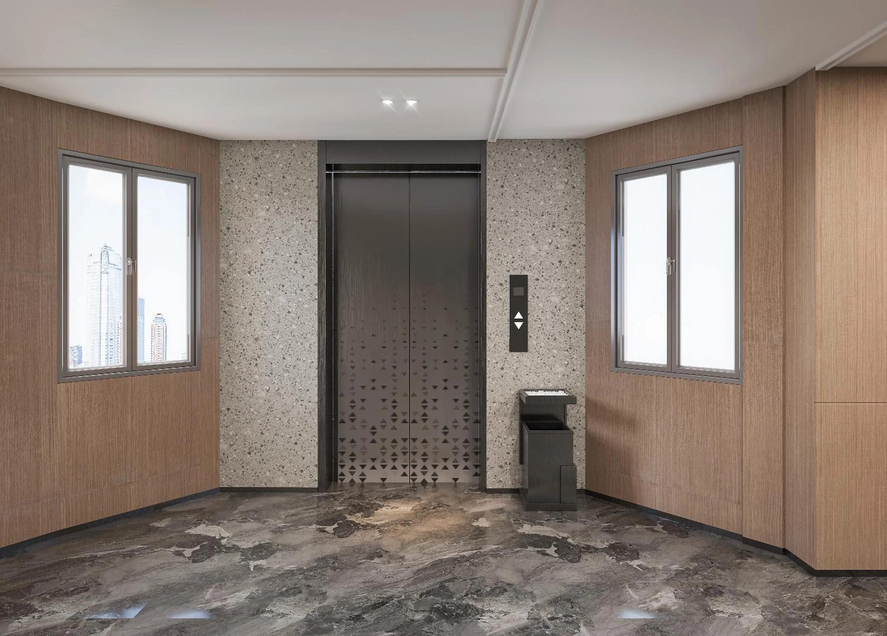 elevator in Five Rams City Hotel