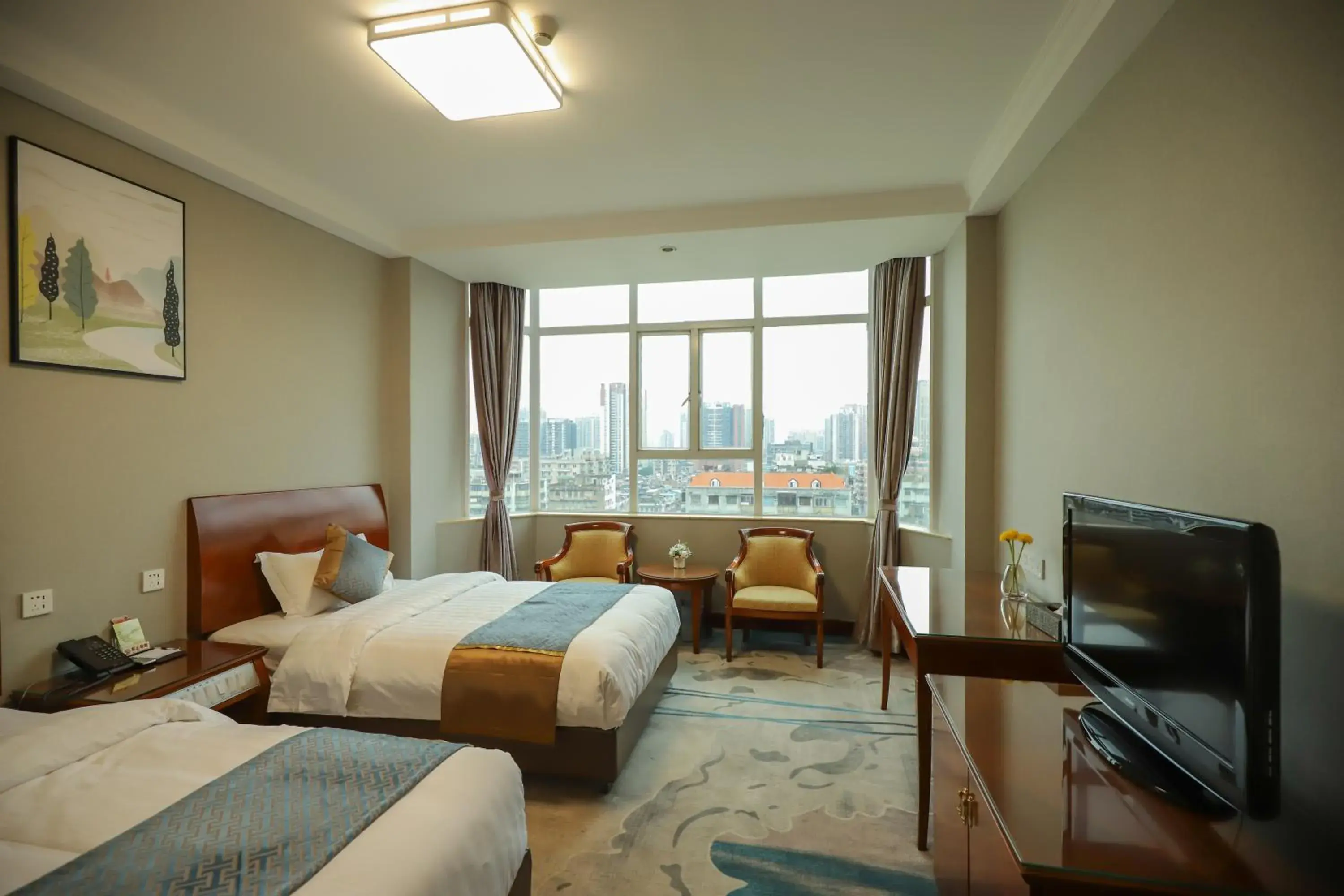 Bed in Five Rams City Hotel Bed in Five Rams City Hotel