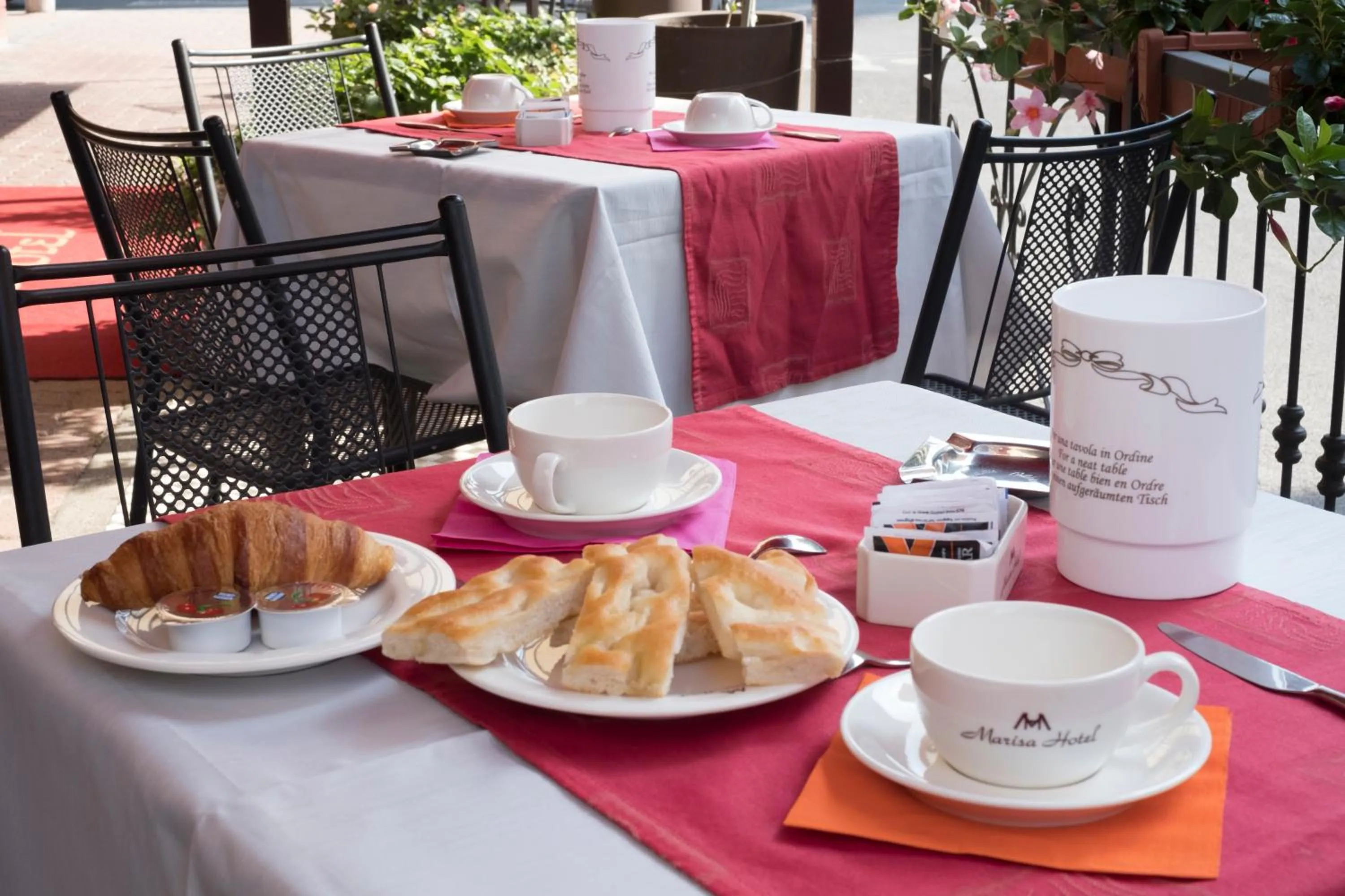 Italian breakfast in Hotel Marisa