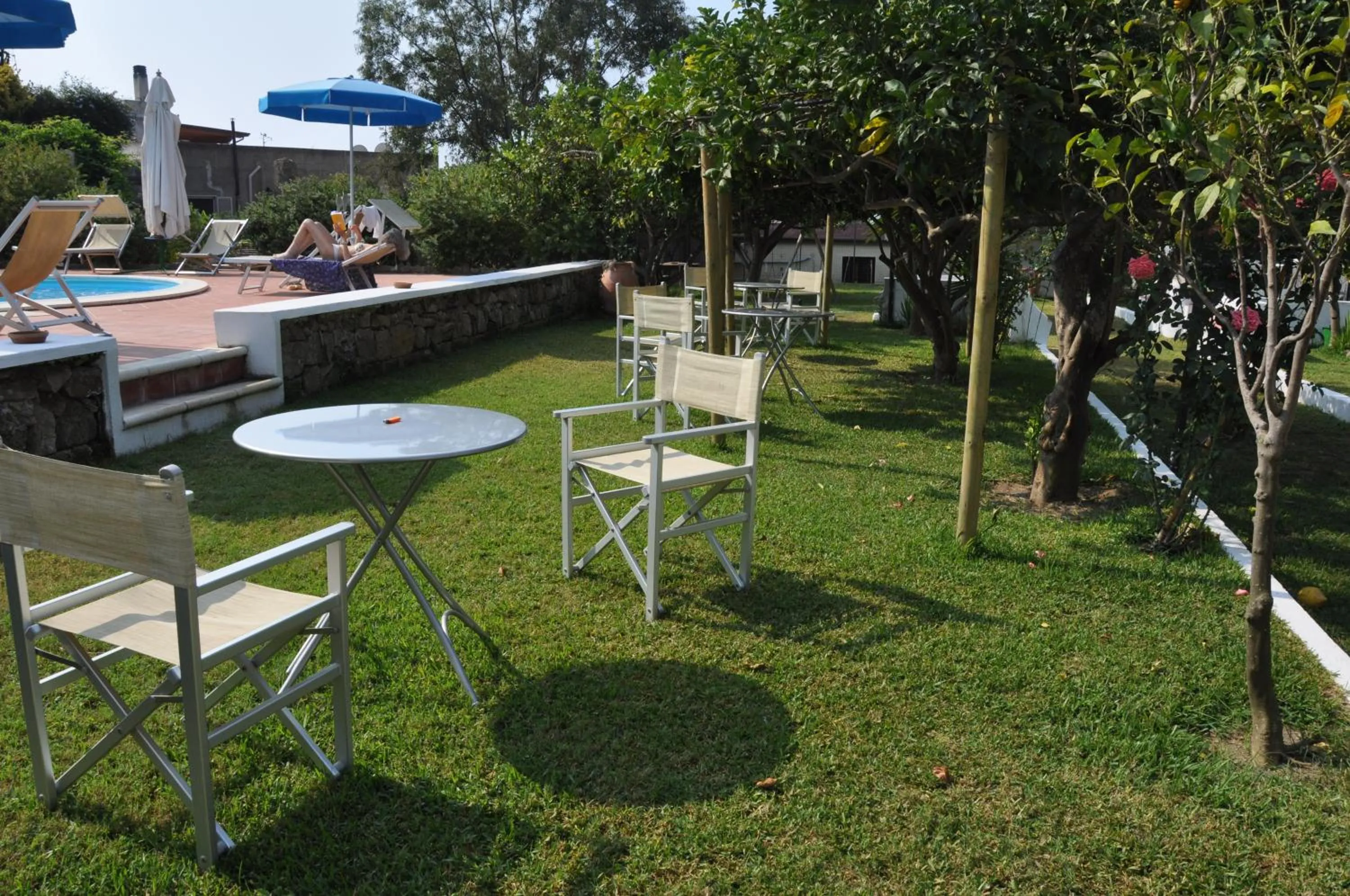 Pool view in Hotel Savoia