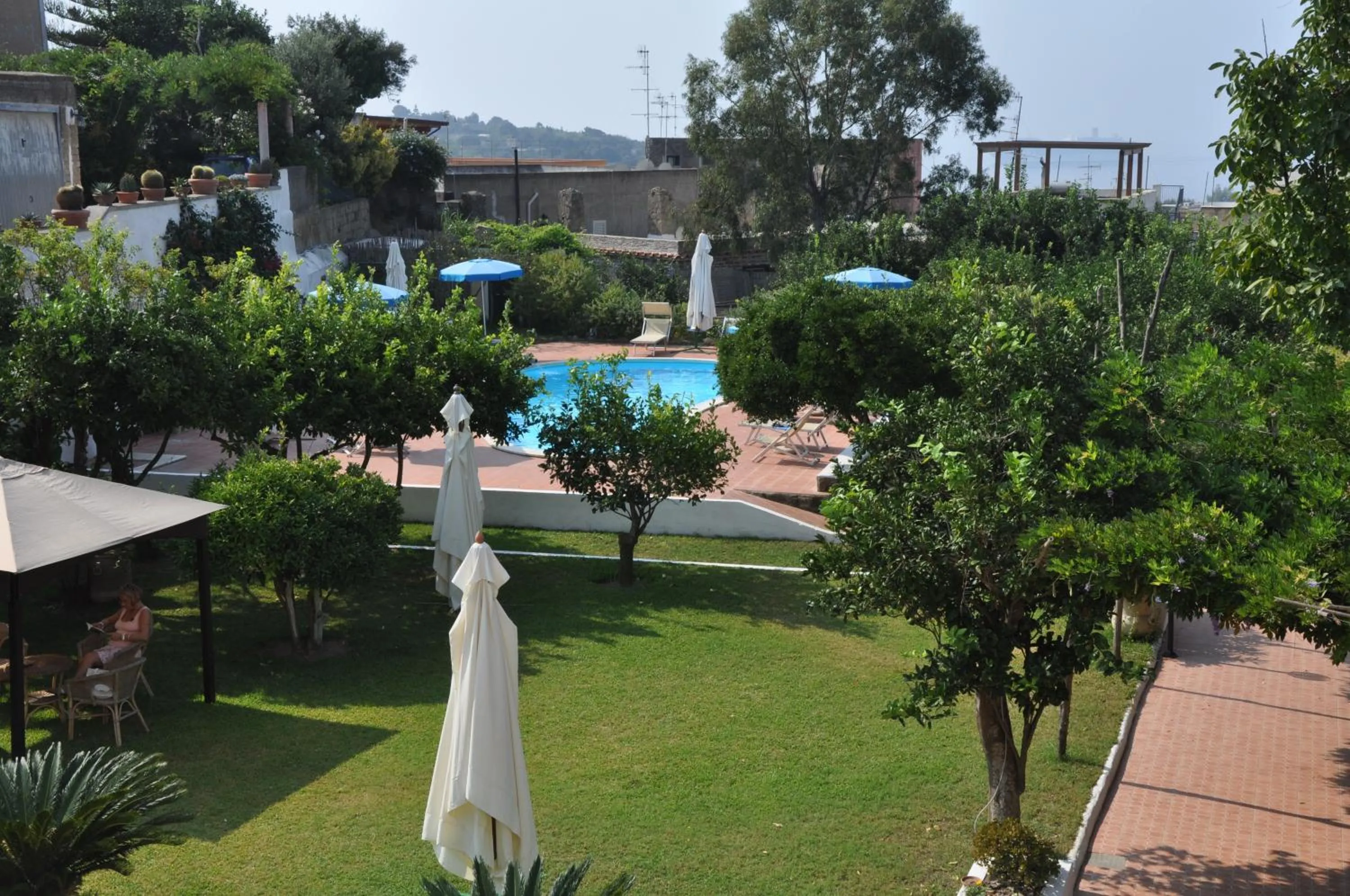 Garden view in Hotel Savoia