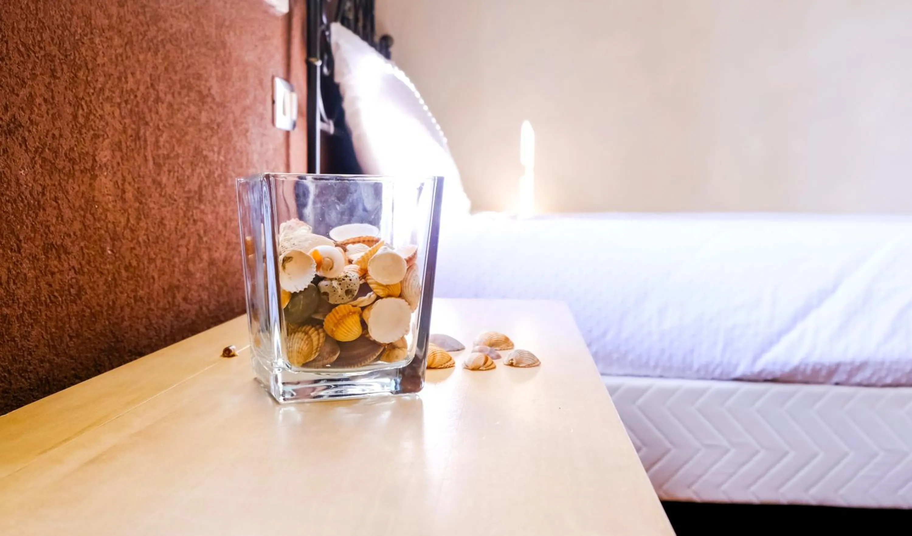 Decorative detail, Bed in Hotel Baglio Di Scopello