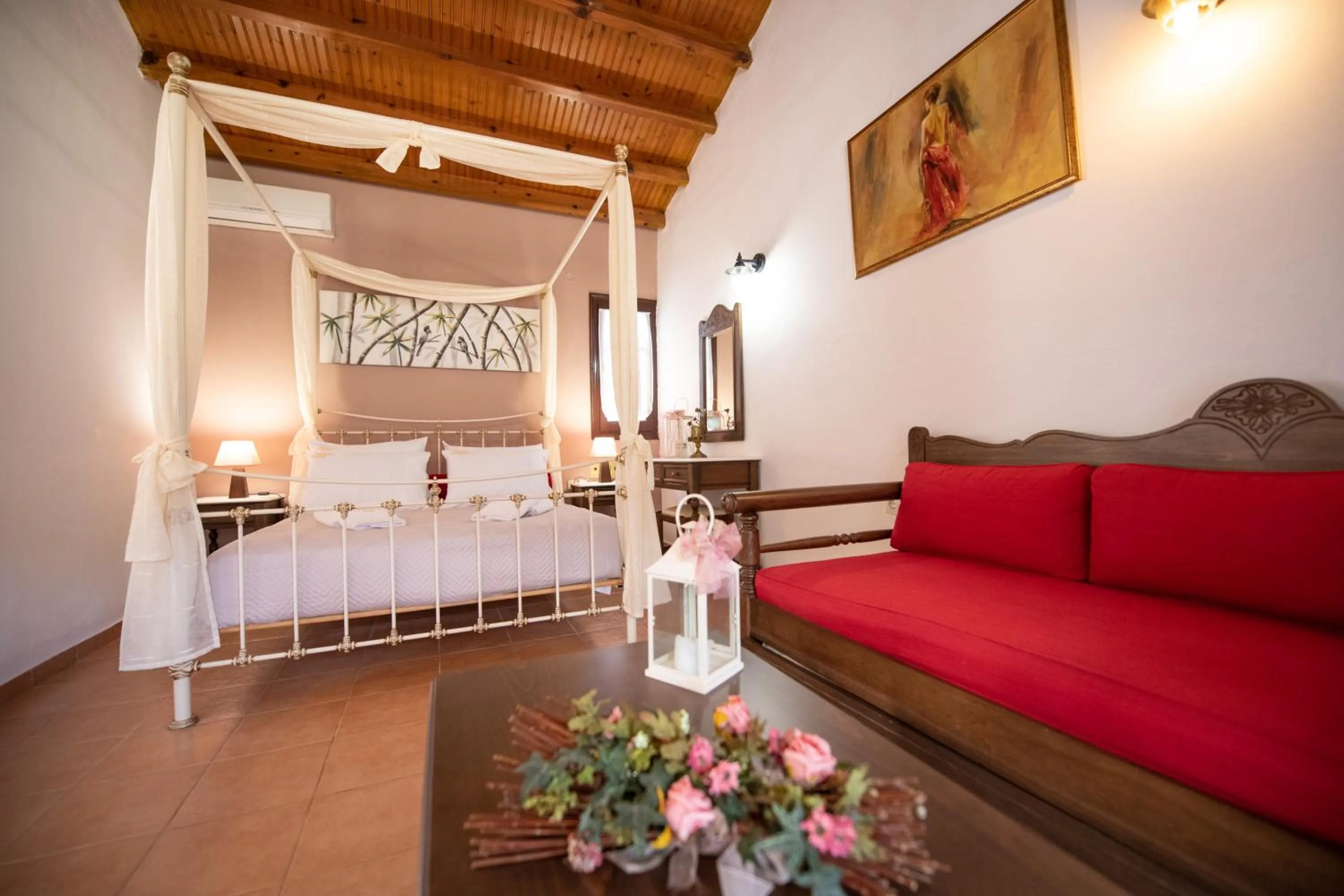 Bed in Hovolo Hotel Apartments