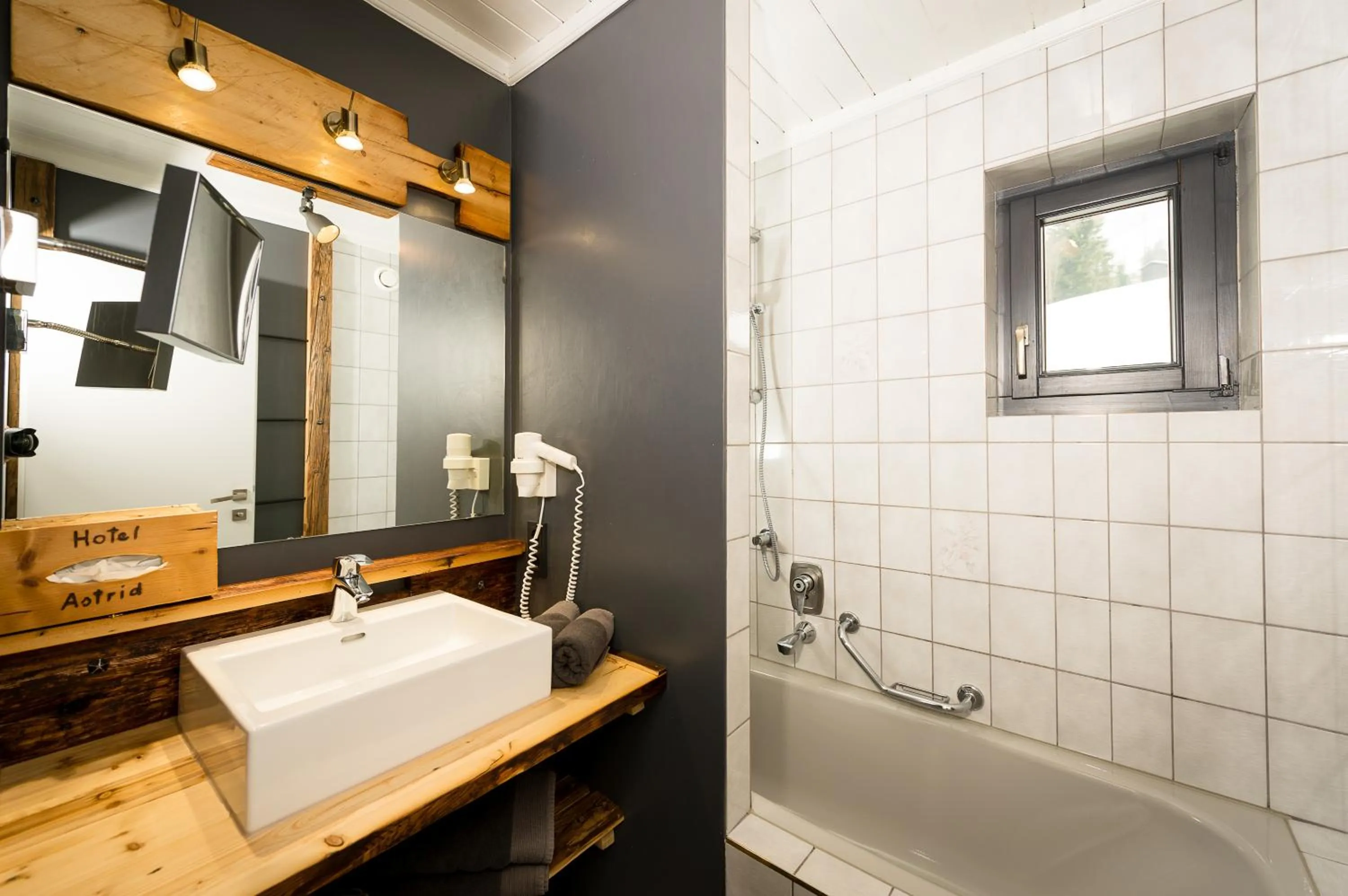 Bathroom in Hotel Astrid - Ski In - Ski Out