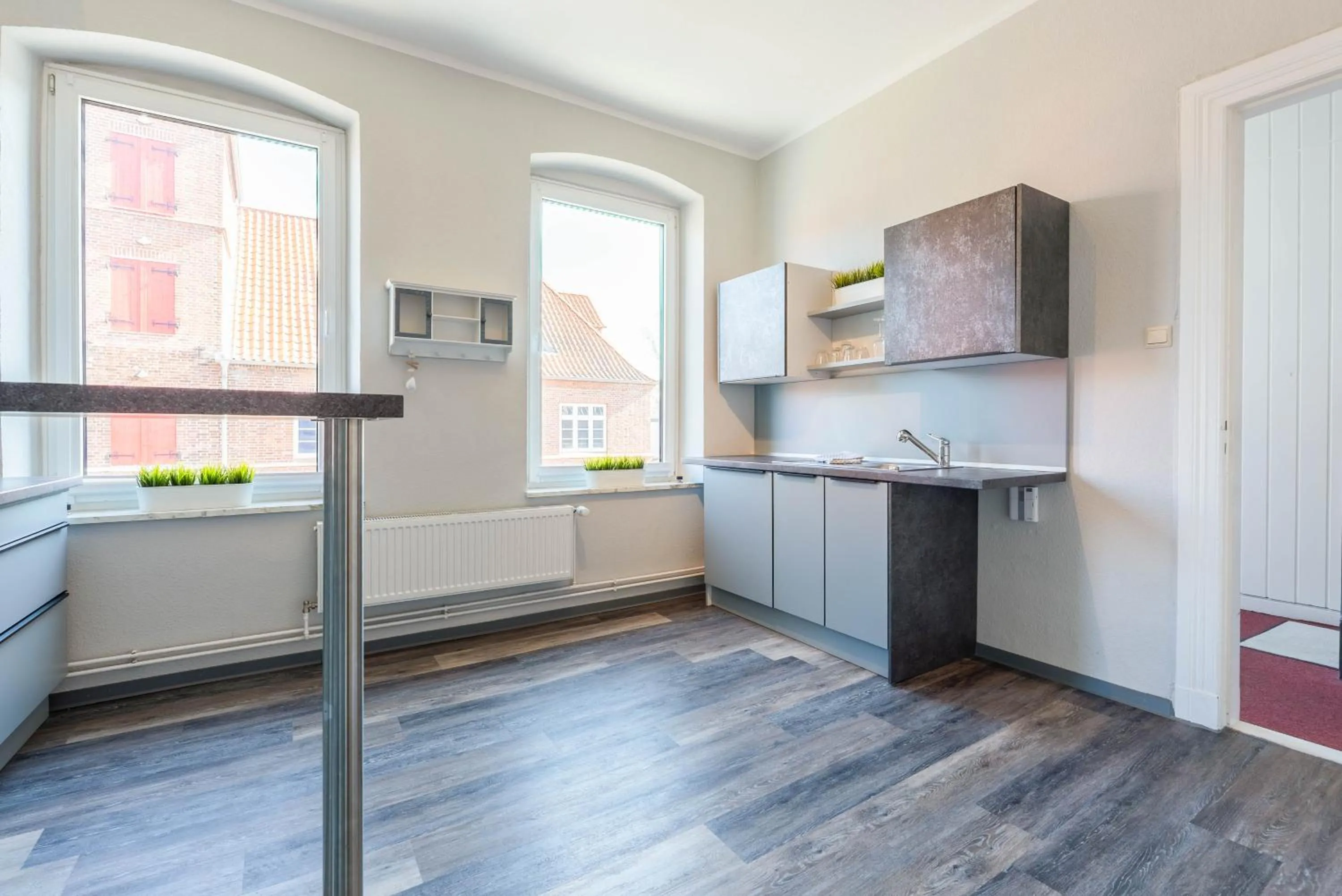 Kitchen or kitchenette in Hafencity Apartments