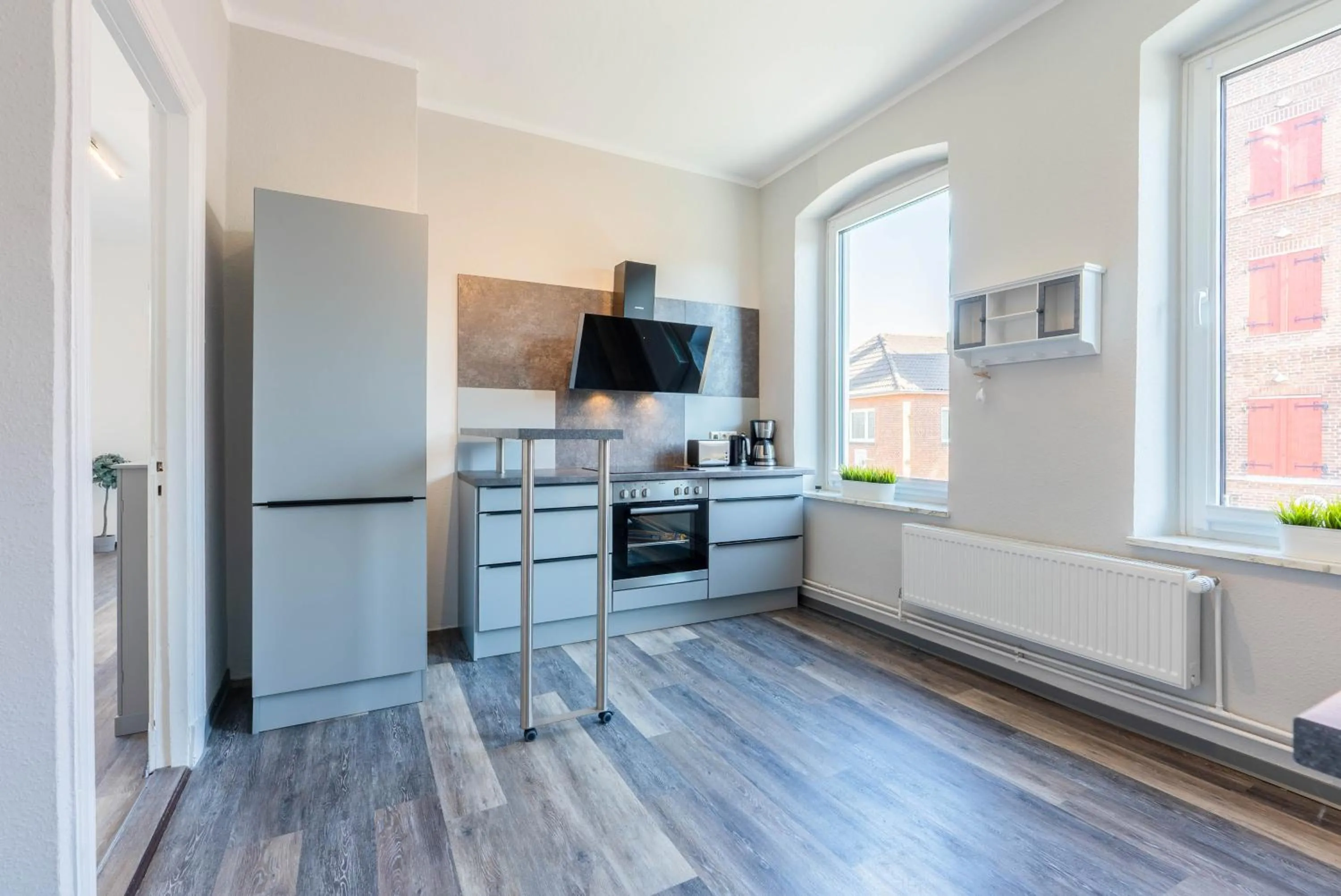 Kitchen or kitchenette in Hafencity Apartments
