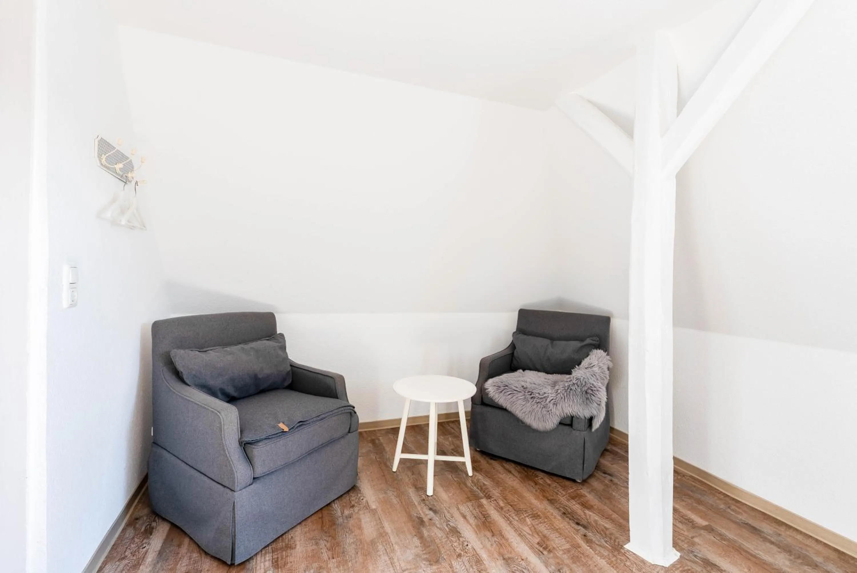 Seating area in Hafencity Apartments