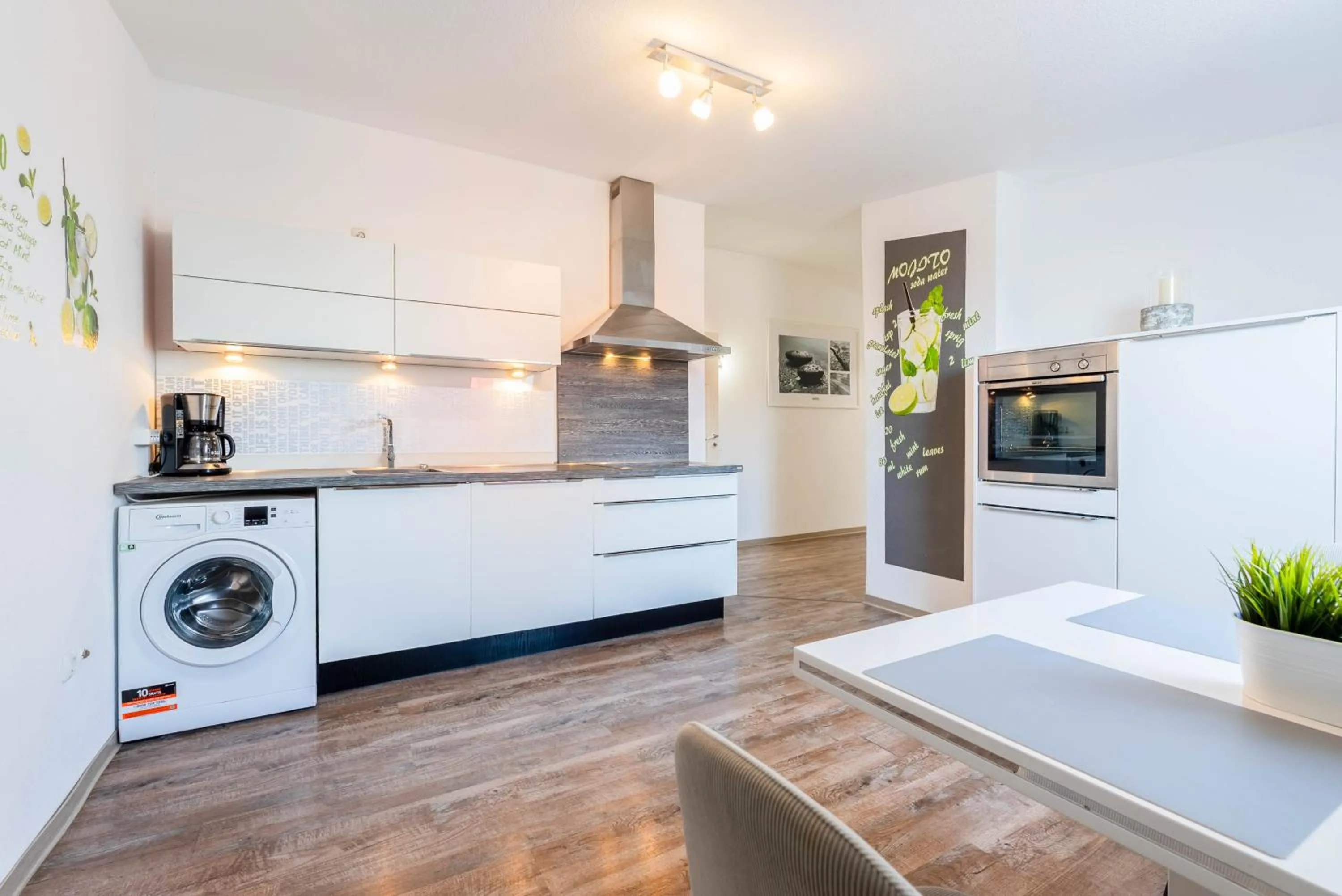 Dining area in Hafencity Apartments