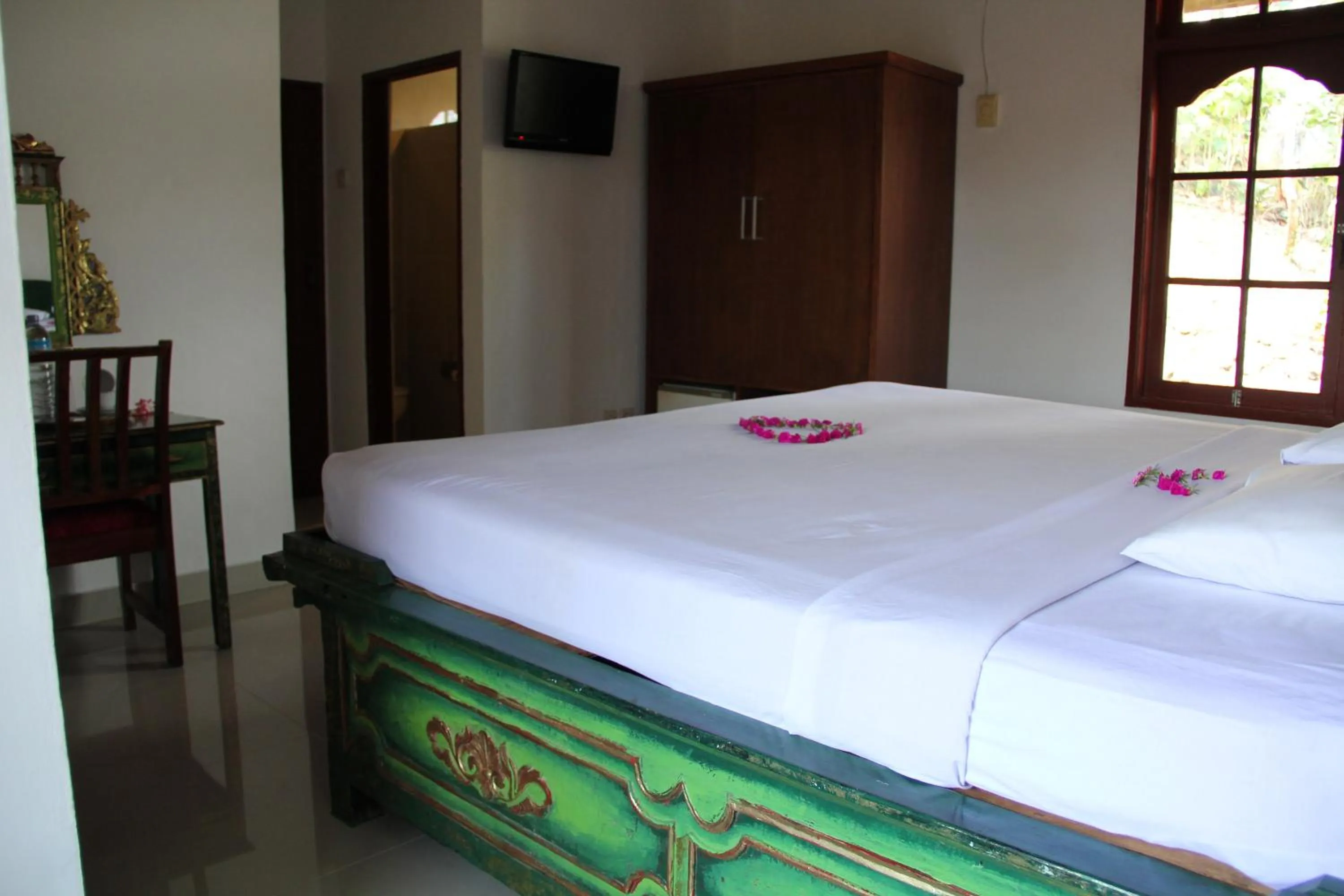 Bedroom, Bed in Puri Bunga Beach Cottages