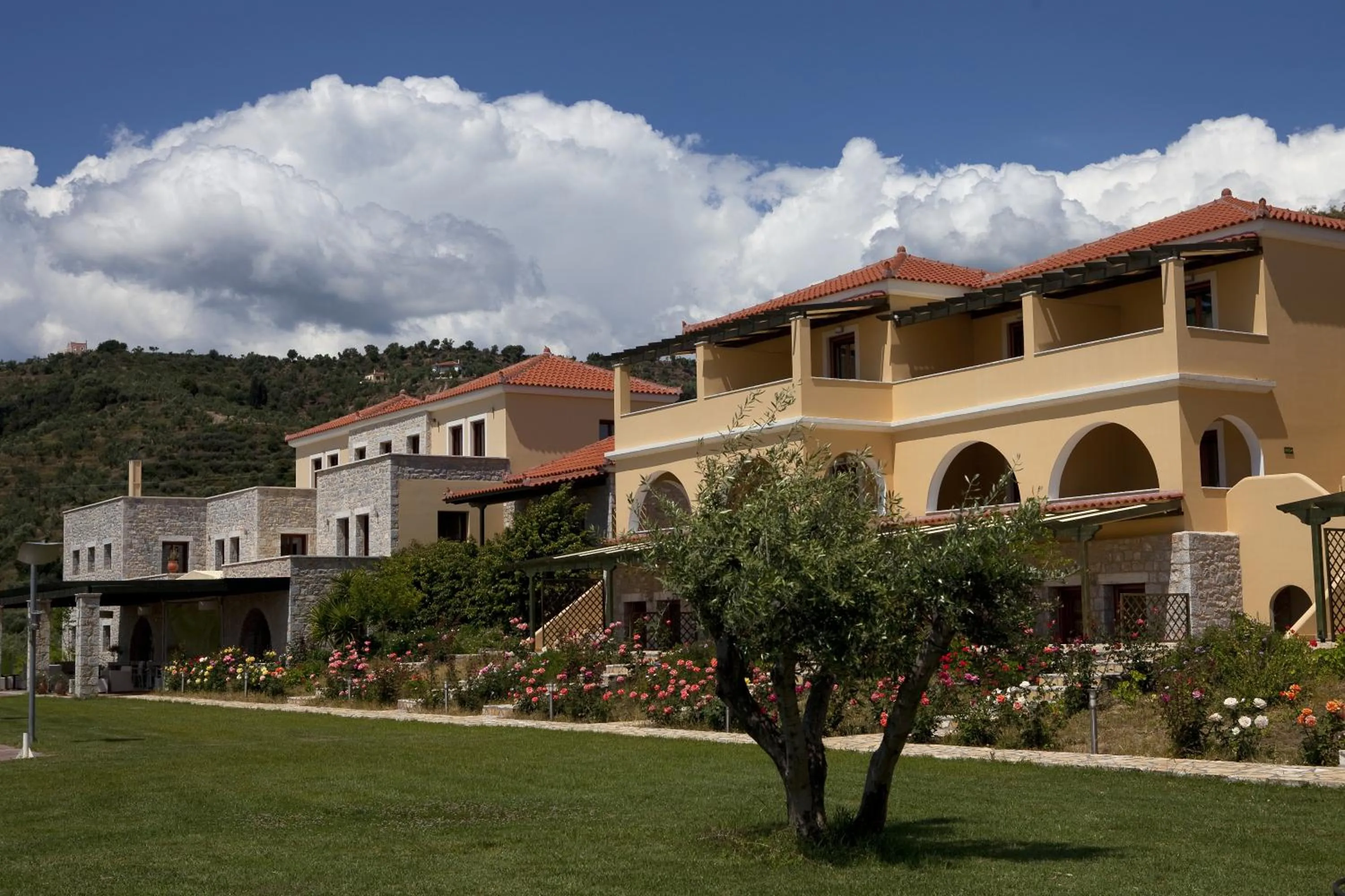 Facade/entrance in Aktaion Resort