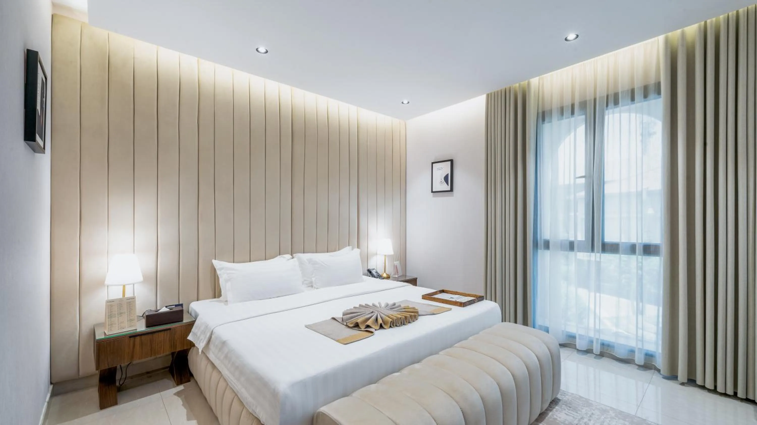 Bed in Madareem Hotel