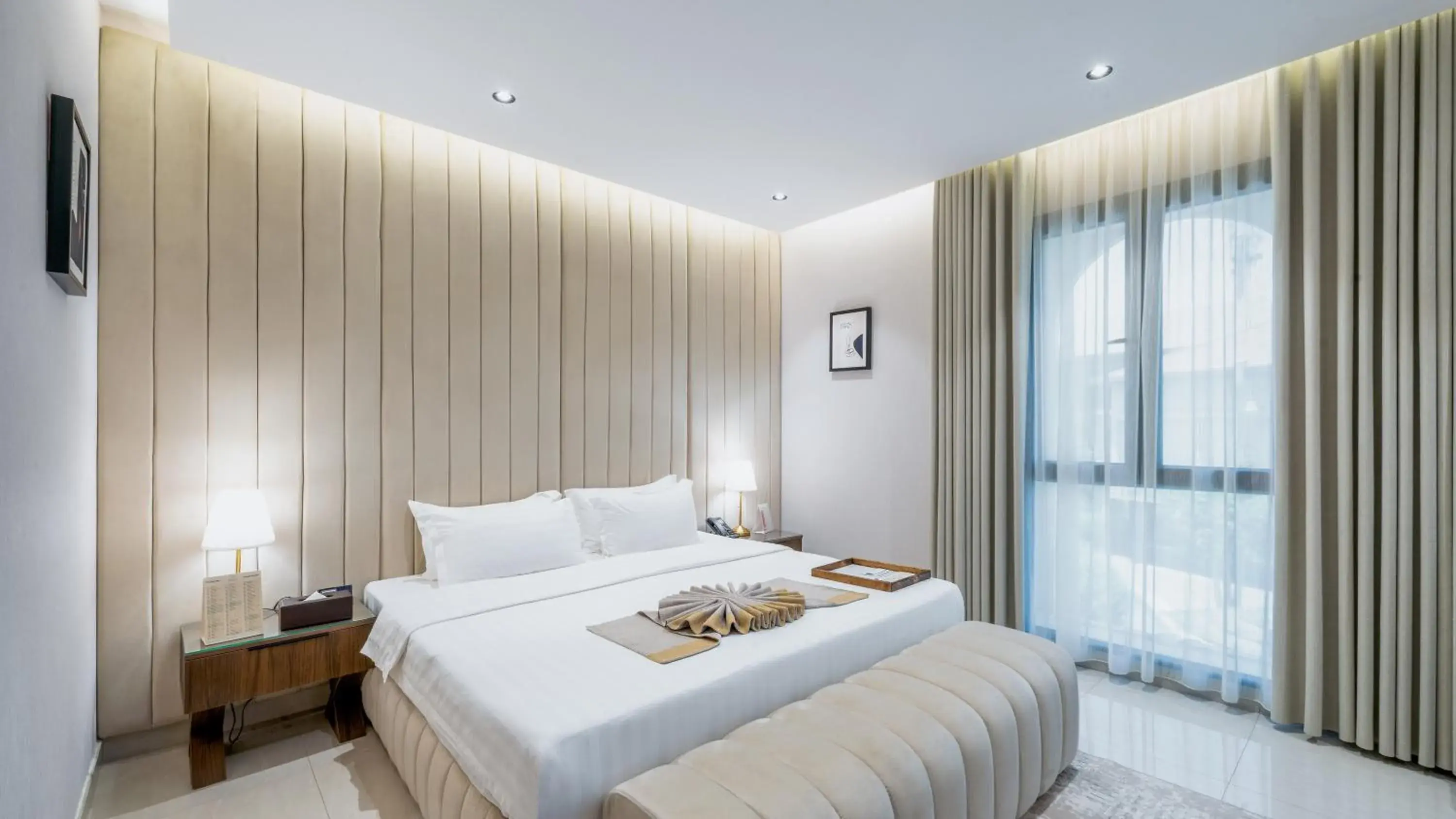 Bed in Madareem Hotel Bed in Madareem Hotel