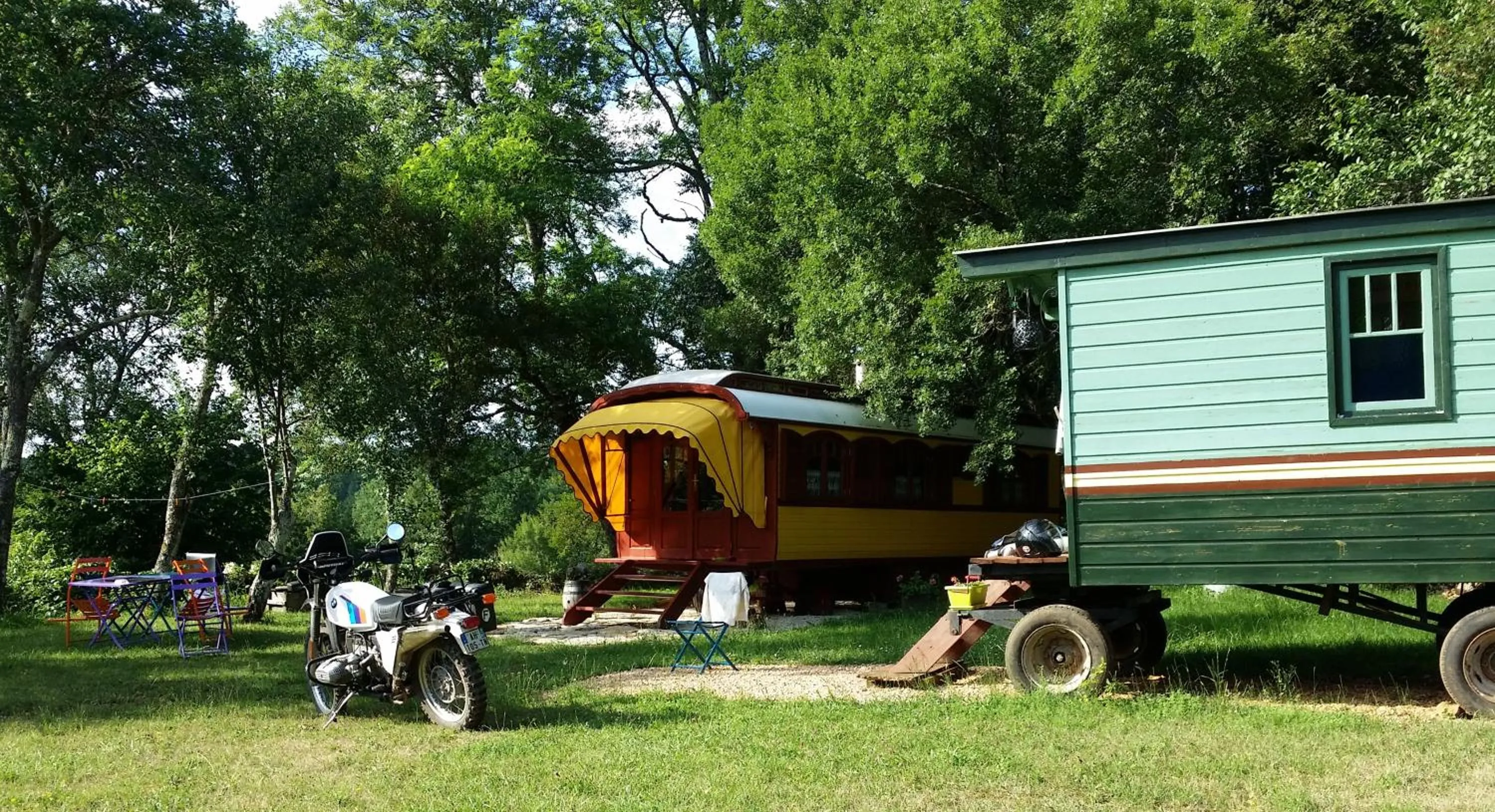 Garden in les roulottes du LOT