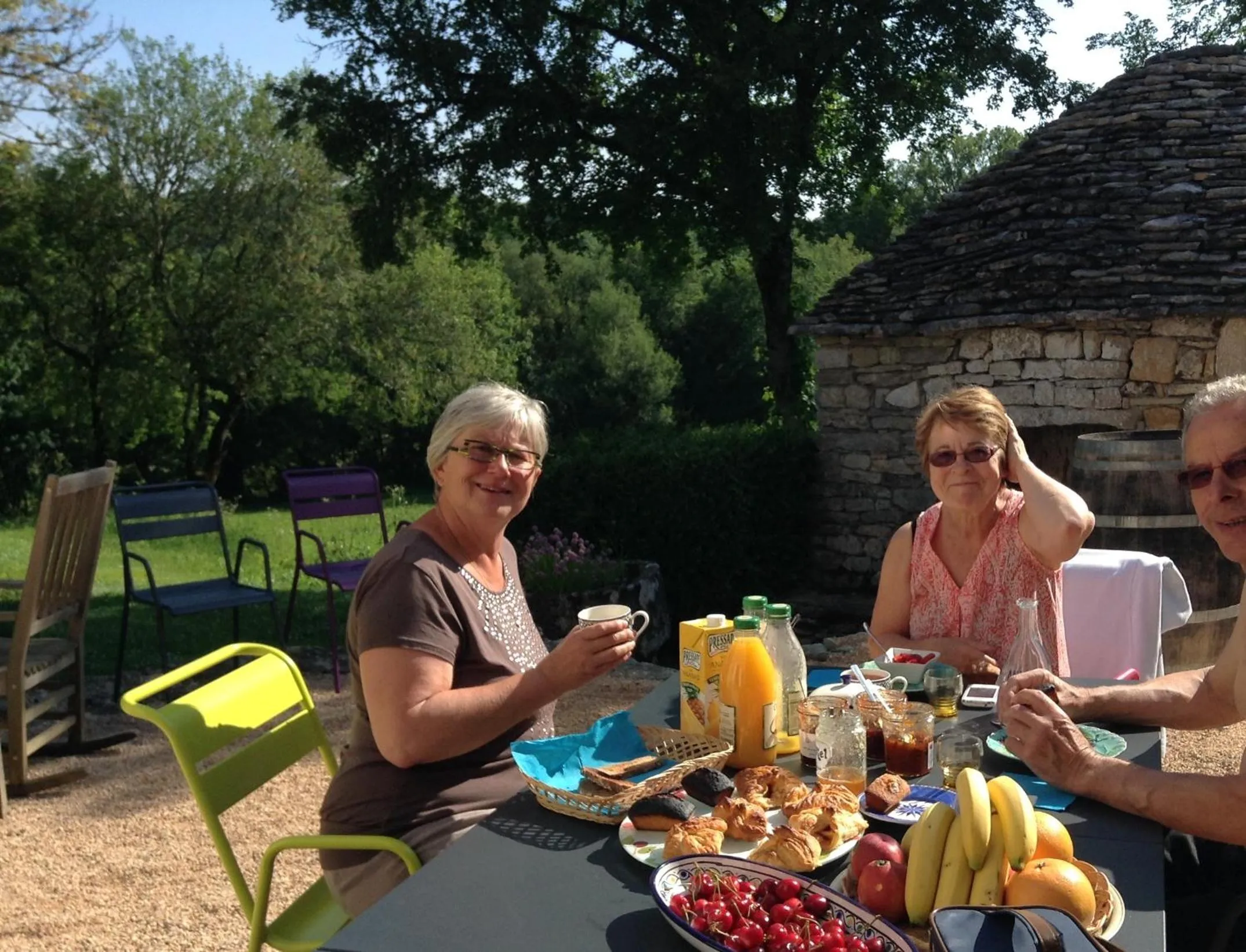 Lunch in les roulottes du LOT