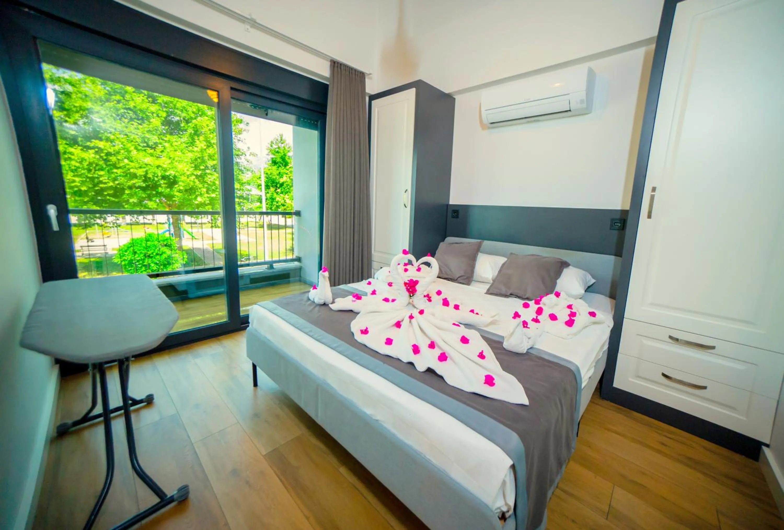 Bed in Sweet Home Kemer Apartments