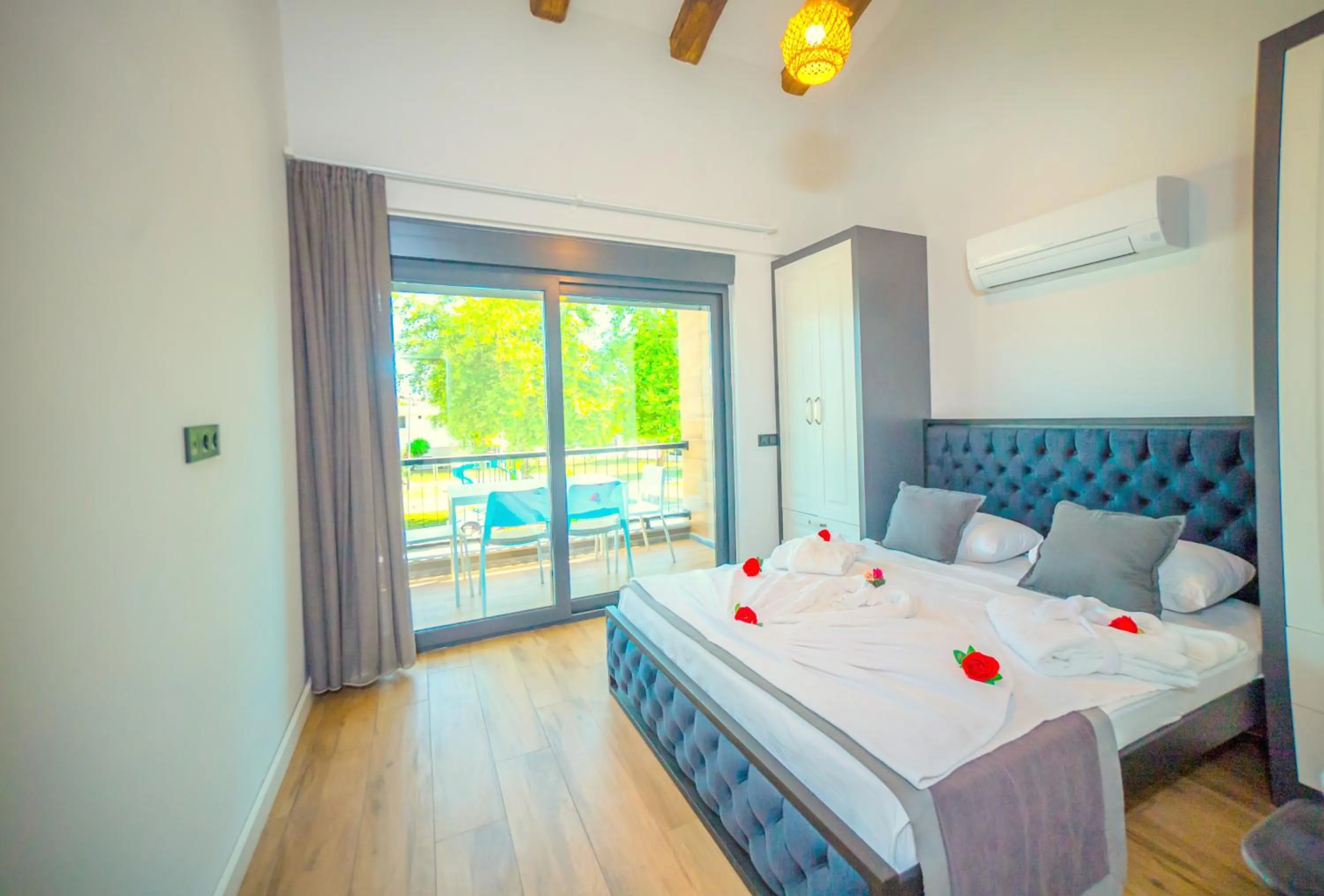 Bed in Sweet Home Kemer Apartments