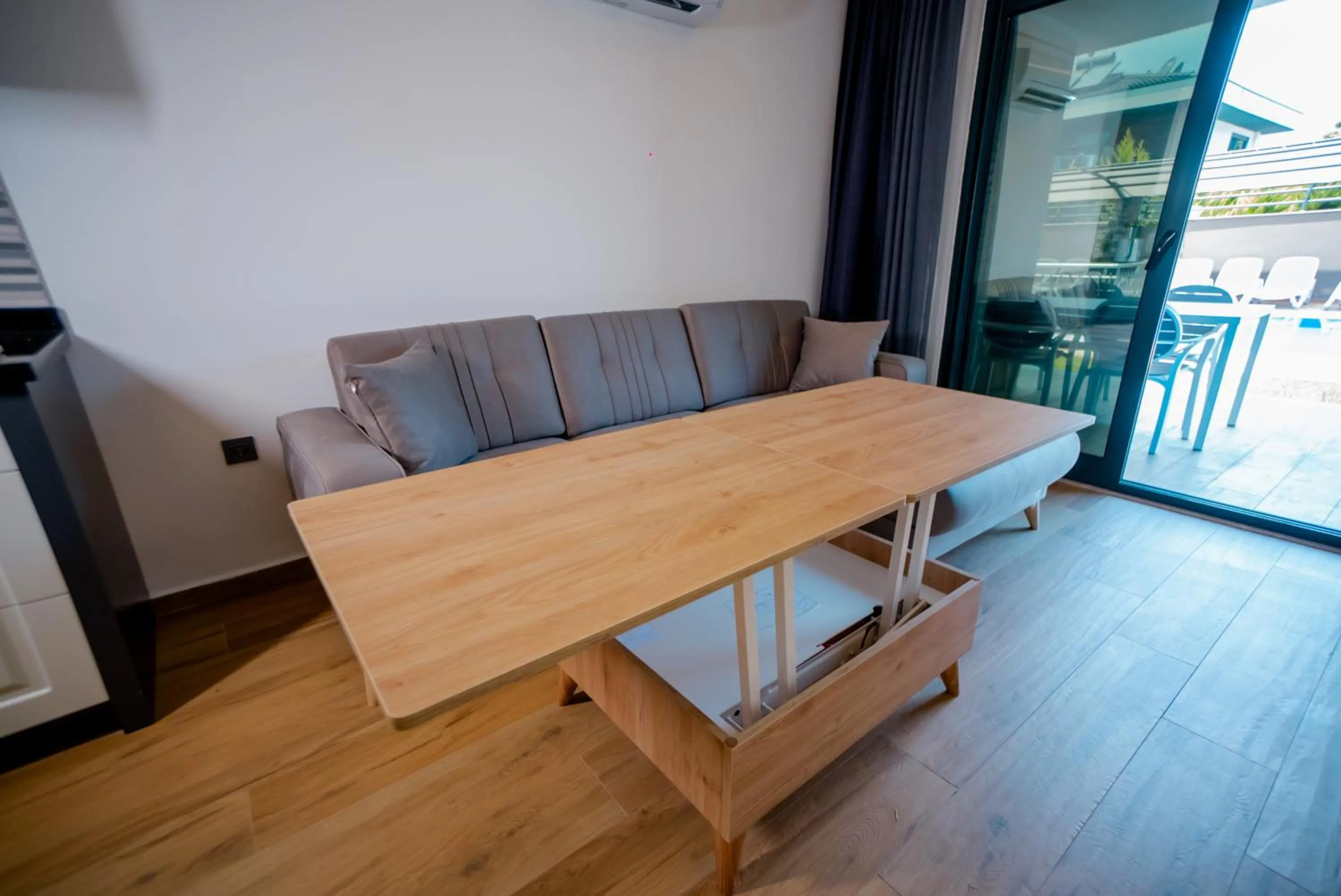Seating area in Sweet Home Kemer Apartments