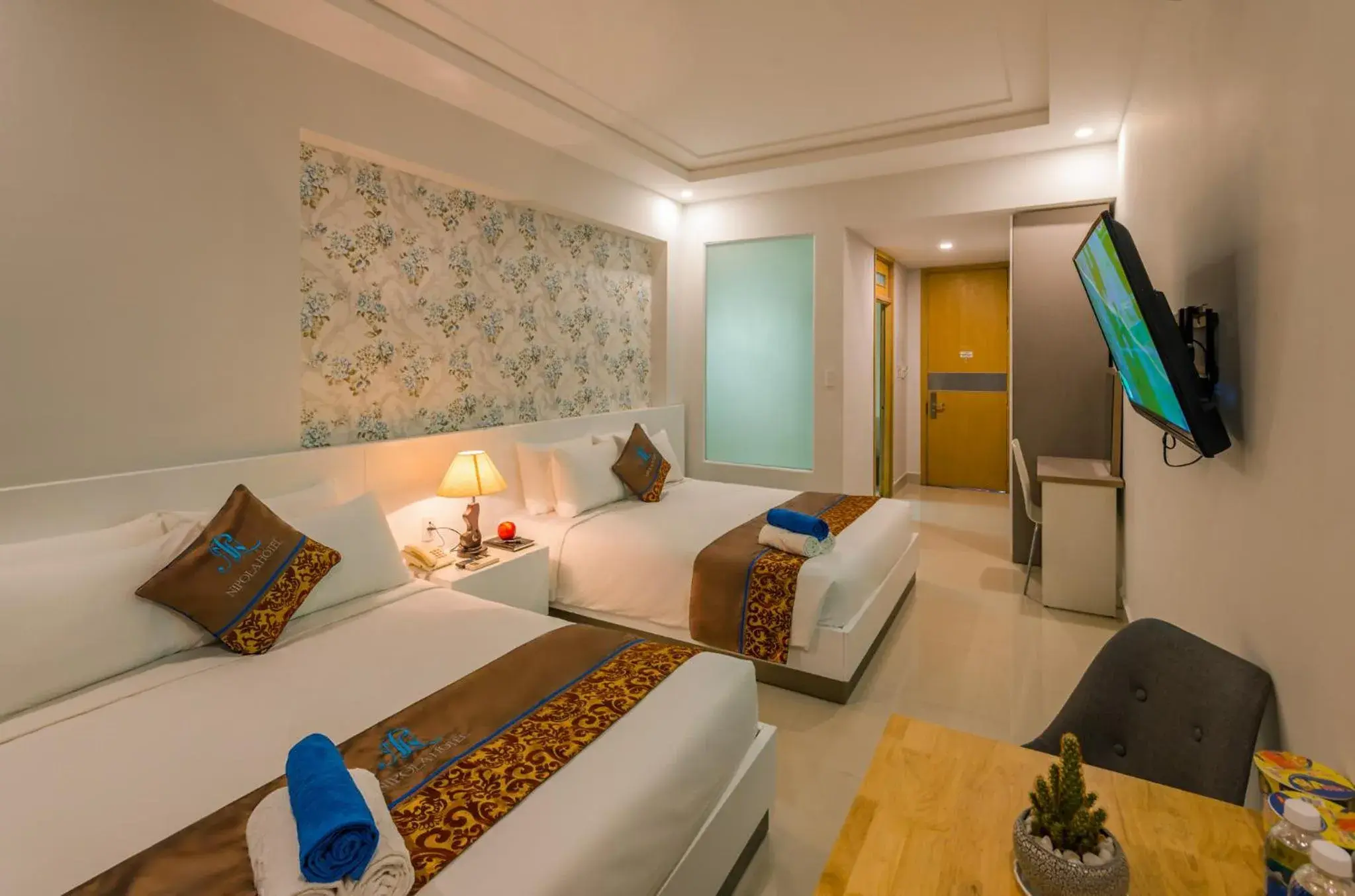 Bed in Nipola Hotel - Chợ Đêm Dương Đông Phú Quốc Bed in Nipola Hotel - Chợ Đêm Dương Đông Phú Quốc