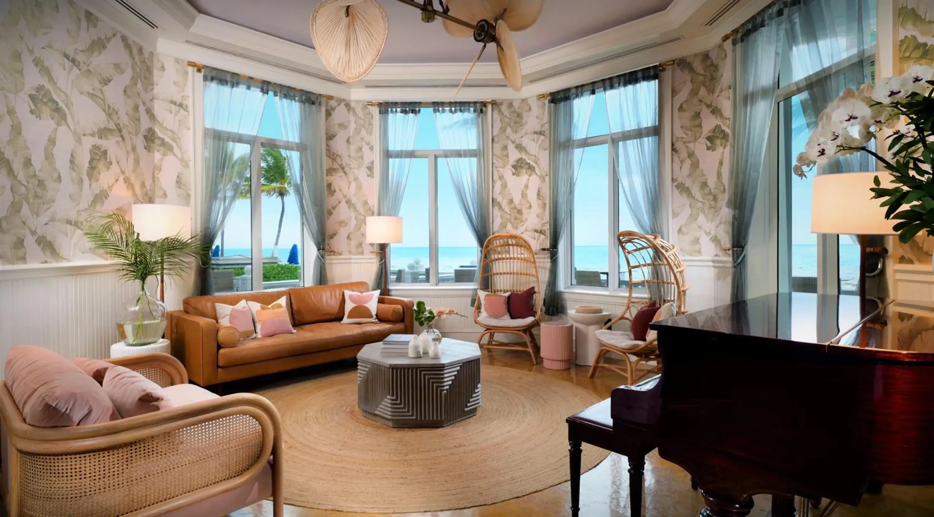 Living room in Pelican Grand Beach Resort, a Noble House Resort Living room in Pelican Grand Beach Resort, a Noble House Resort