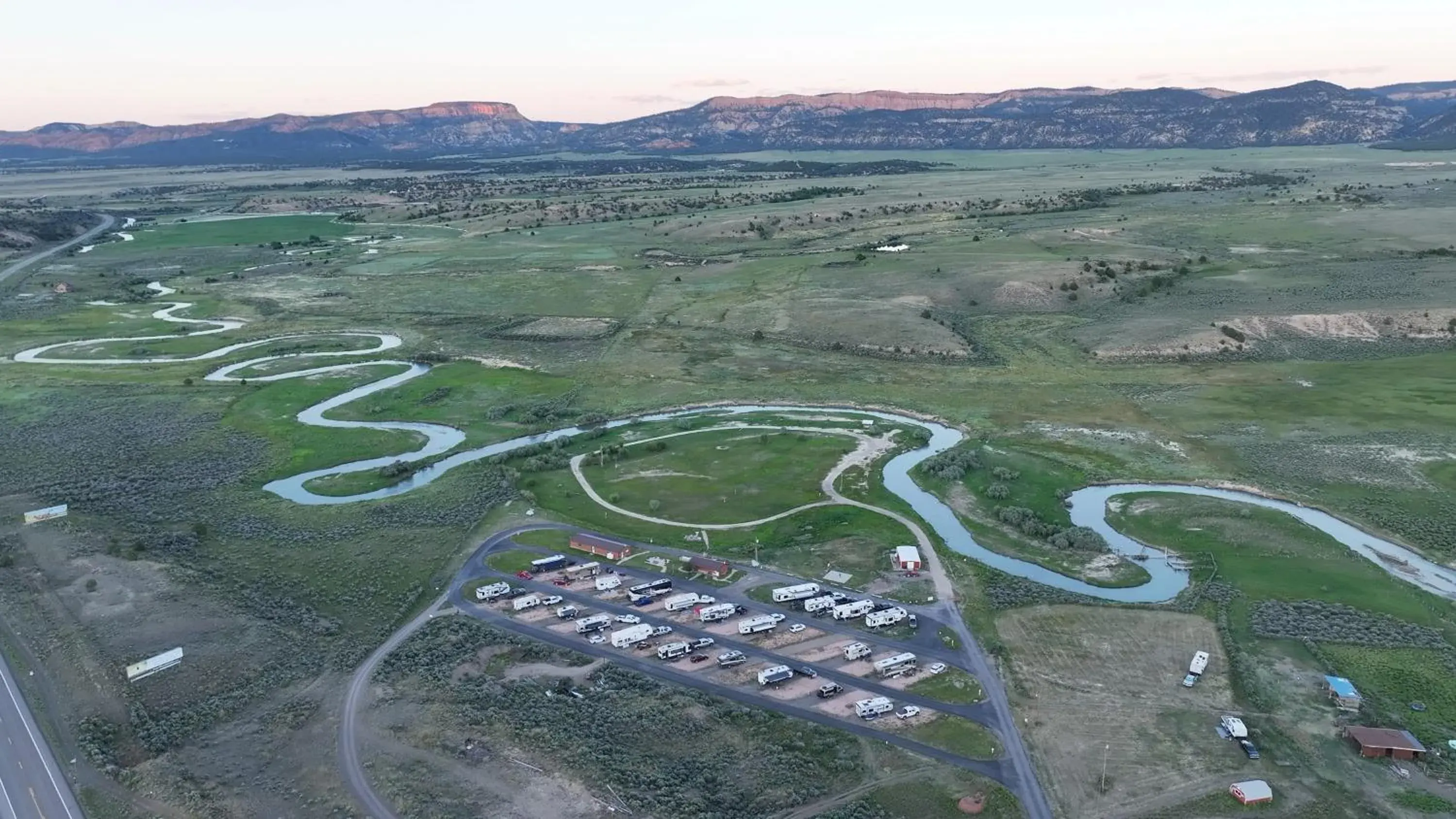 Bird's eye view in The Riverside Ranch Motel and RV Park Southern Utah Bird's eye view in The Riverside Ranch Motel and RV Park Southern Utah