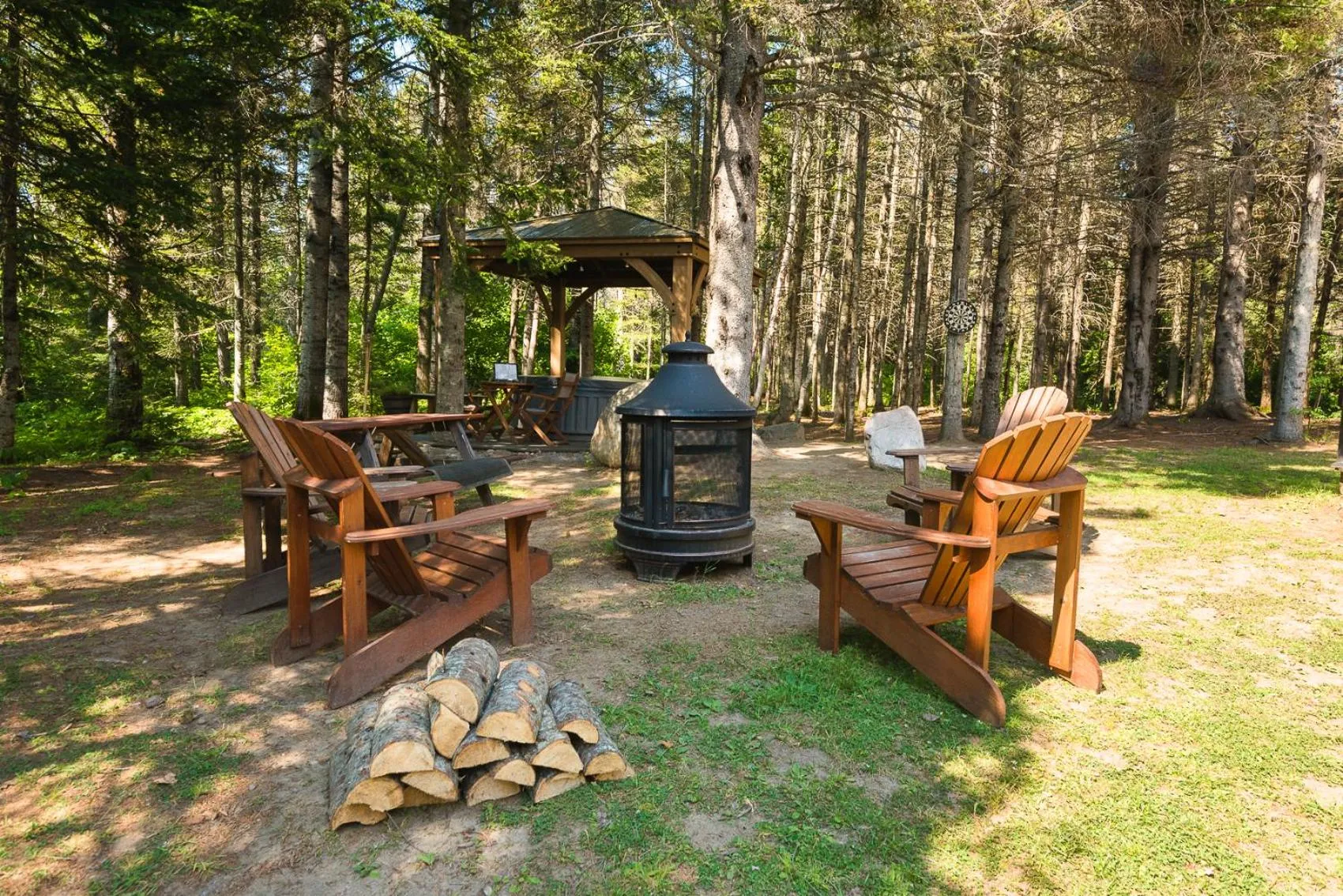 Patio in Au Sommet du Fjord