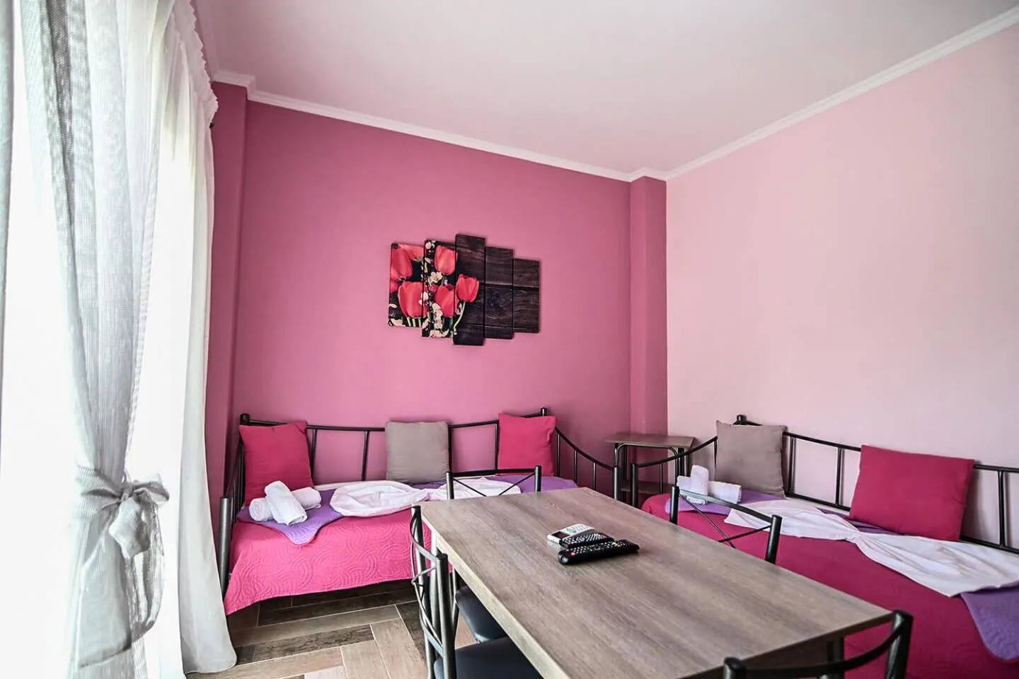 Bed in Christodoulos Eleftheria House