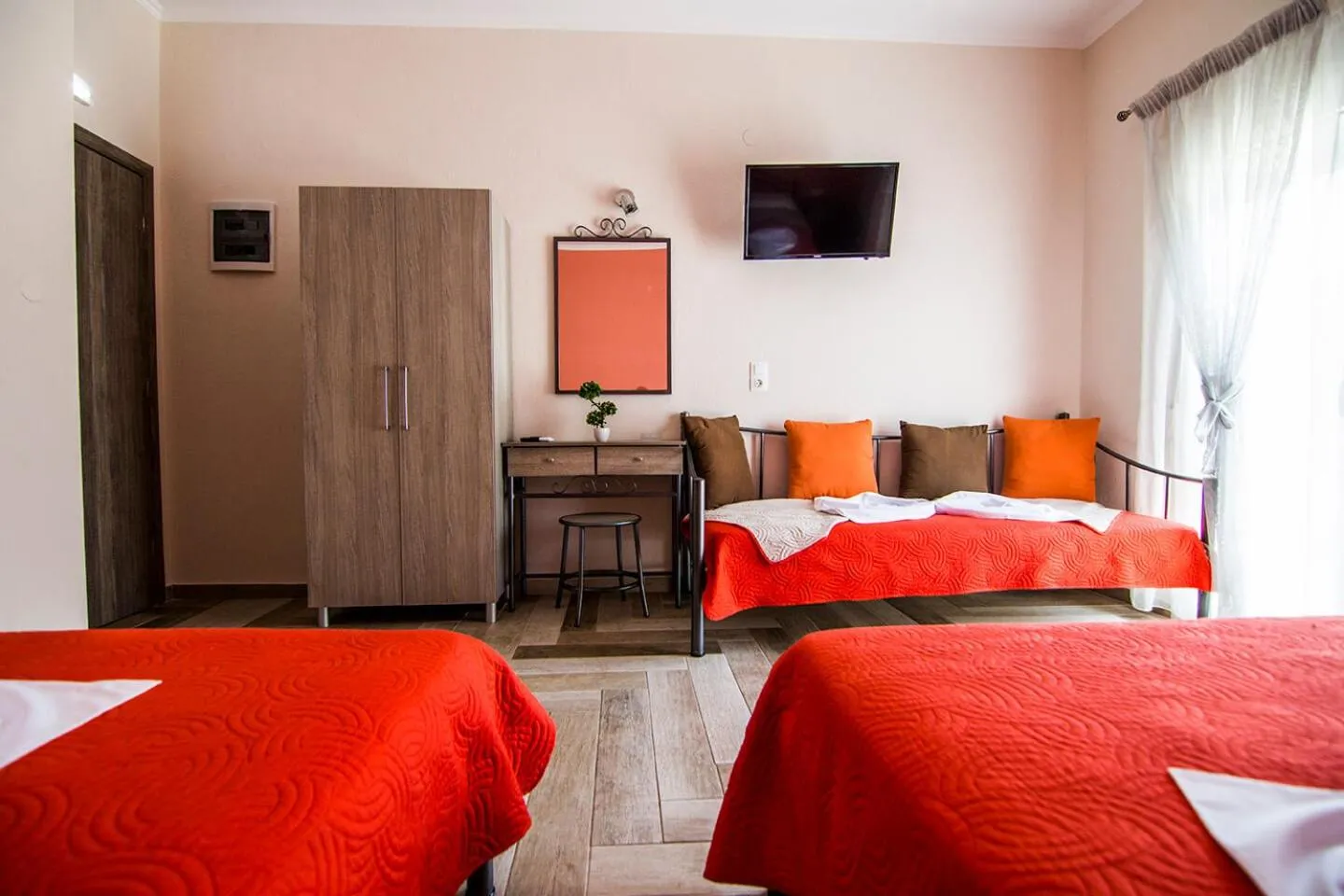 Bed in Christodoulos Eleftheria House
