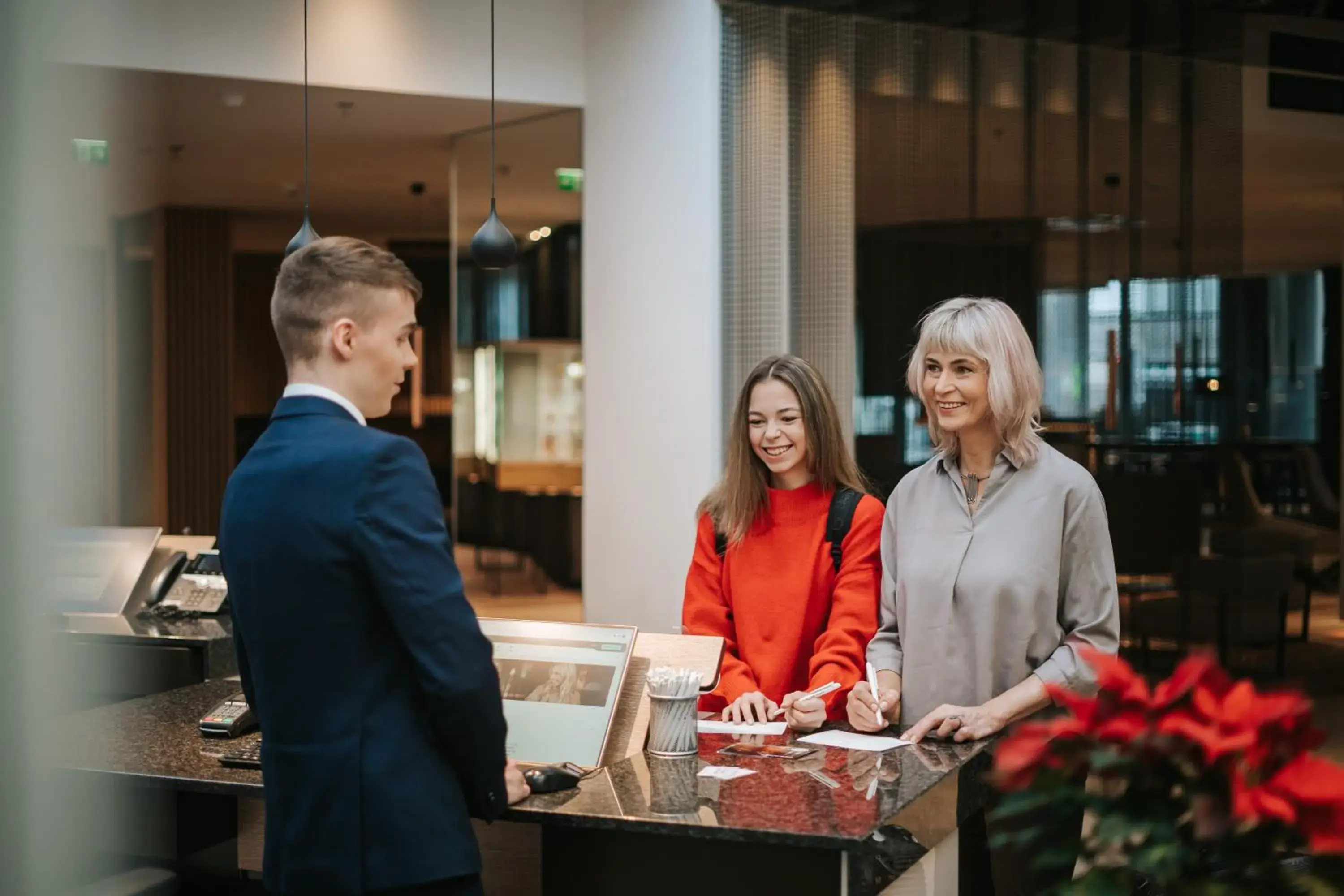 Lobby or reception in Tallink City Hotel Lobby or reception in Tallink City Hotel