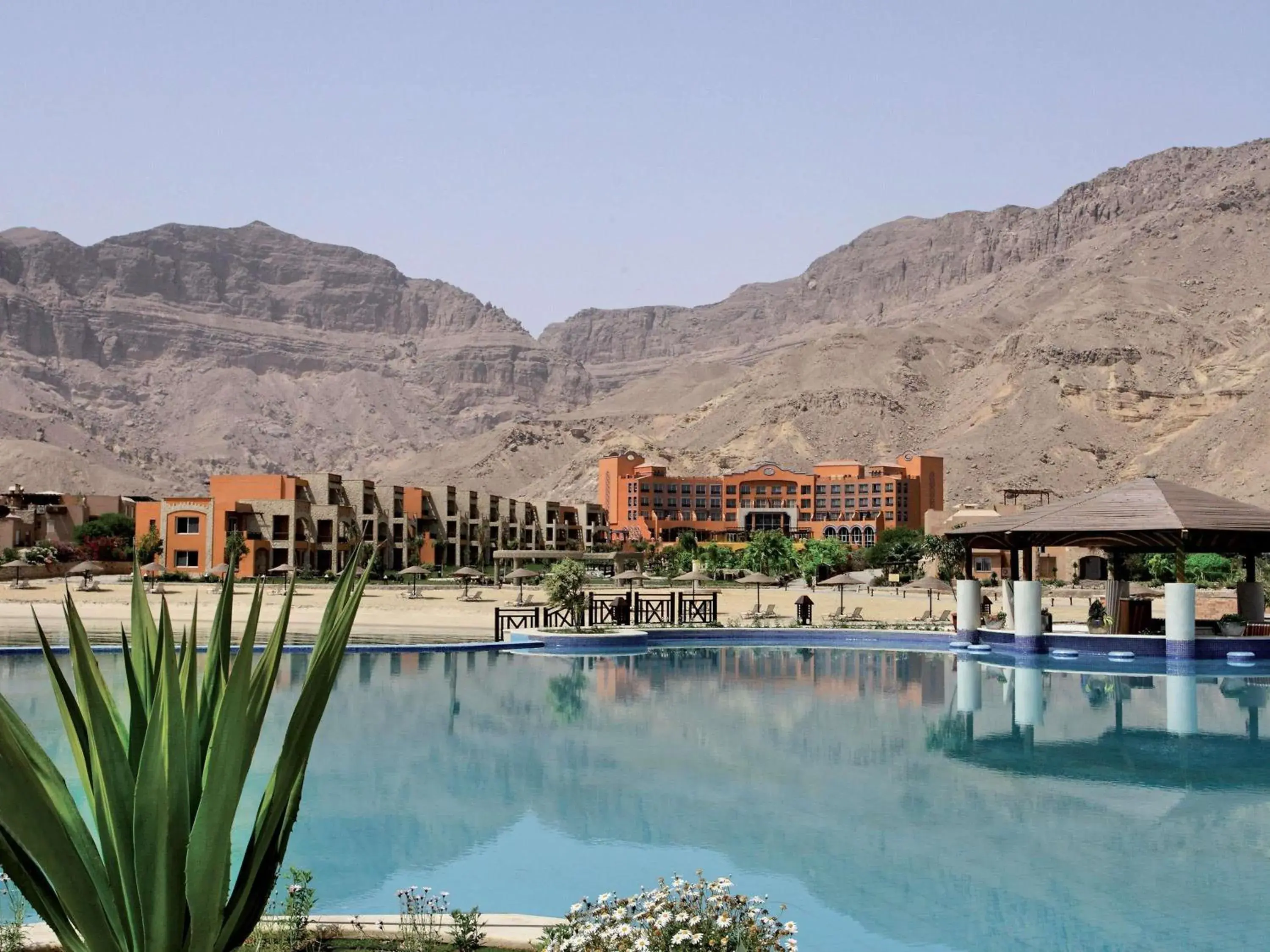 Pool view in Mövenpick Resort El Sokhna Pool view in Mövenpick Resort El Sokhna