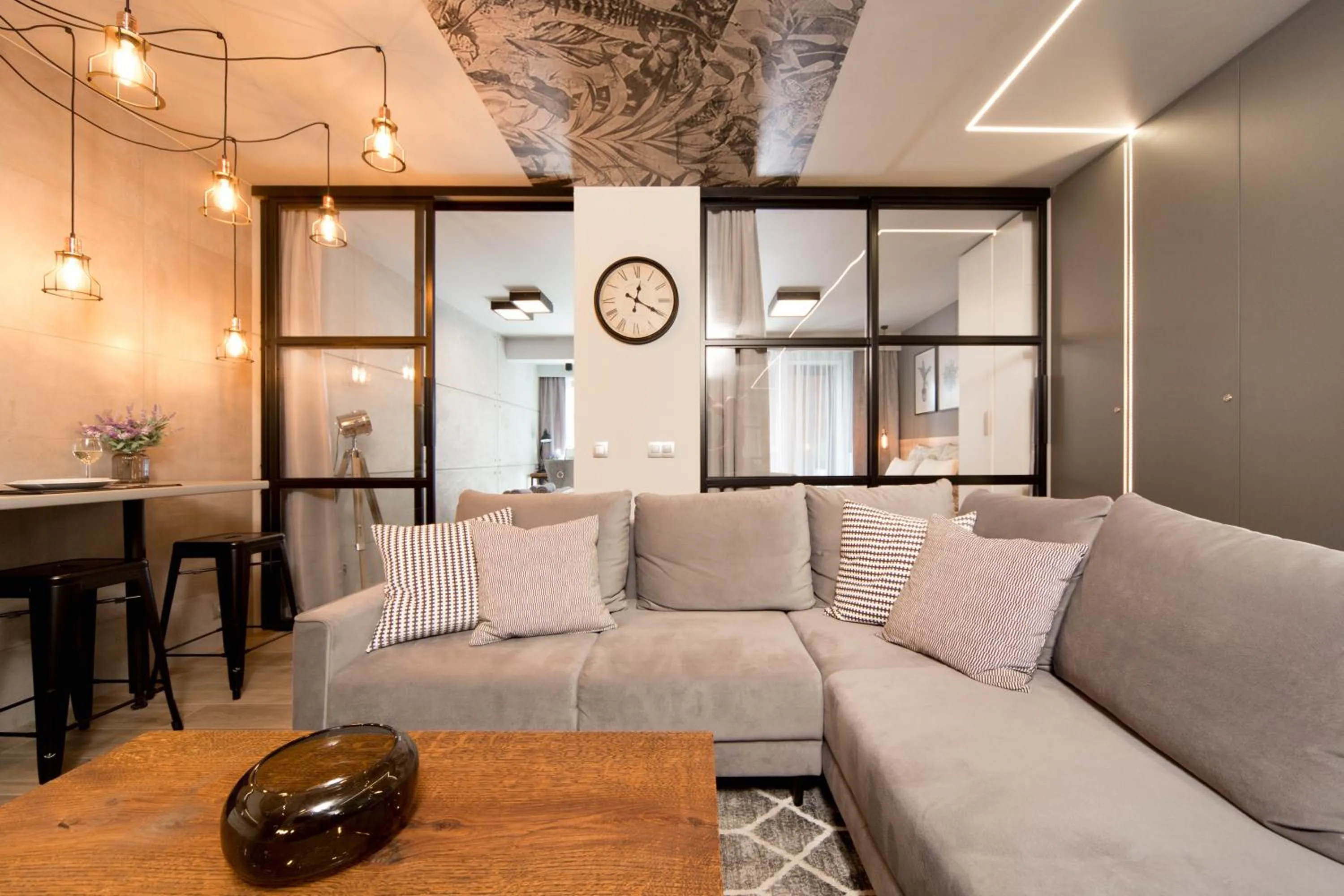 Living room in Jacuzzi Apartments