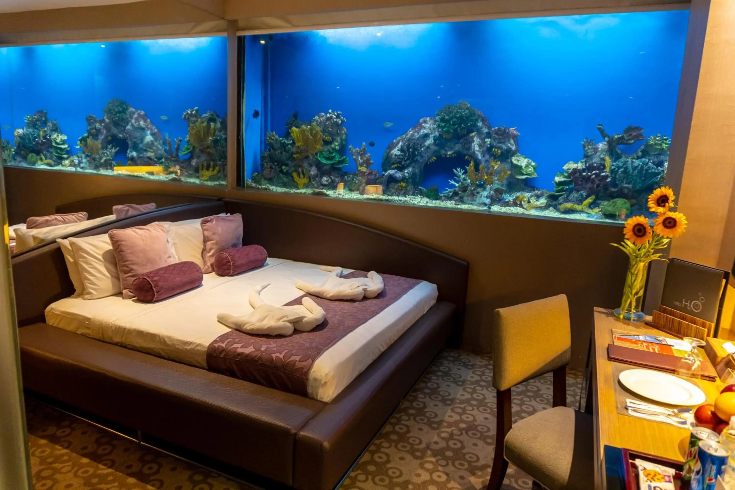 Bed in Hotel H2O