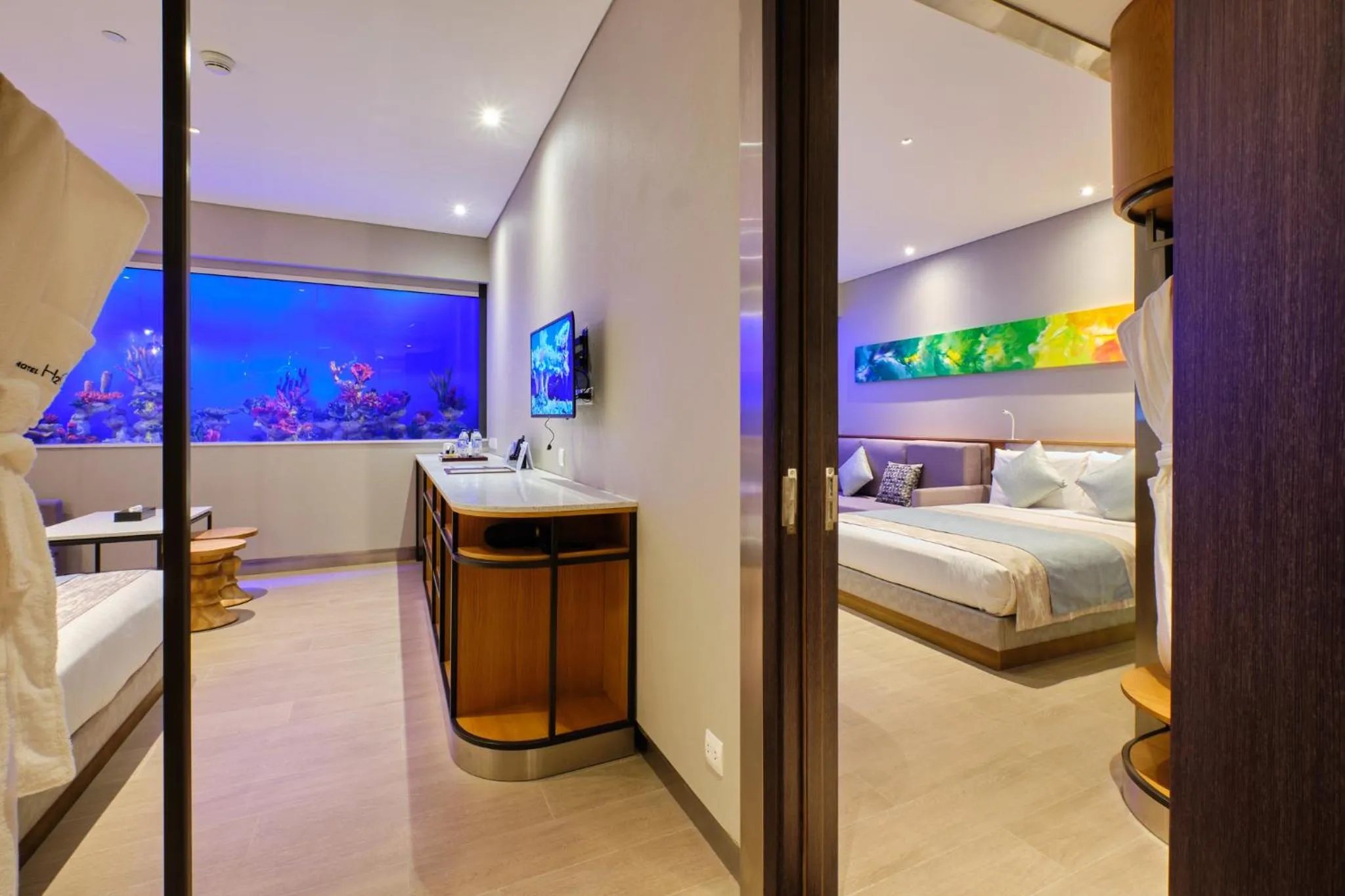 Bedroom, Bed in Hotel H2O