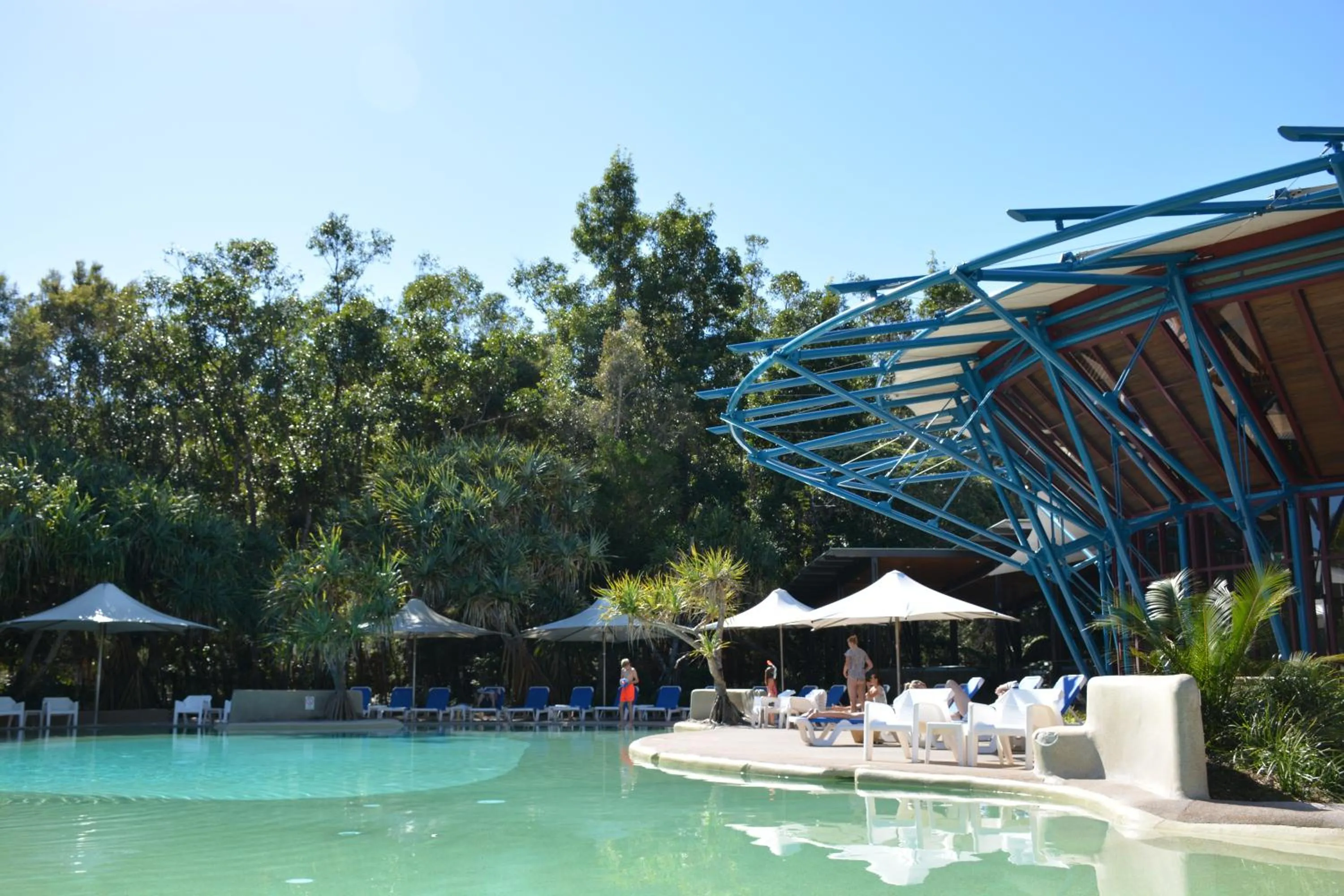 On site in Kingfisher Bay Resort