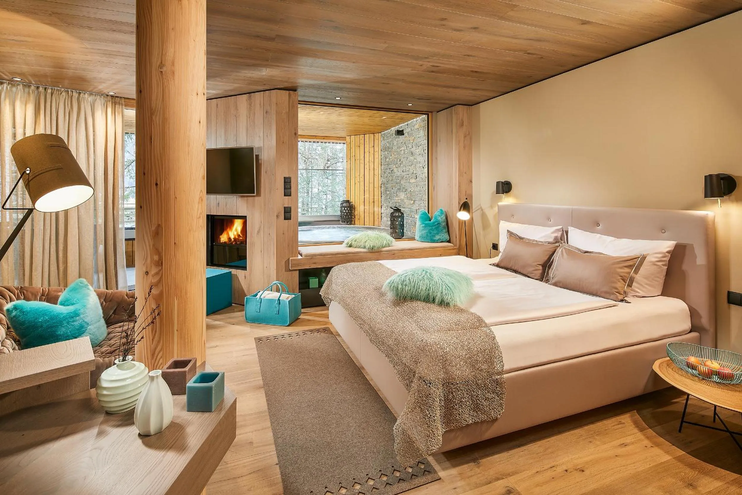 Photo of the whole room, Bed in Naturhotel Waldklause