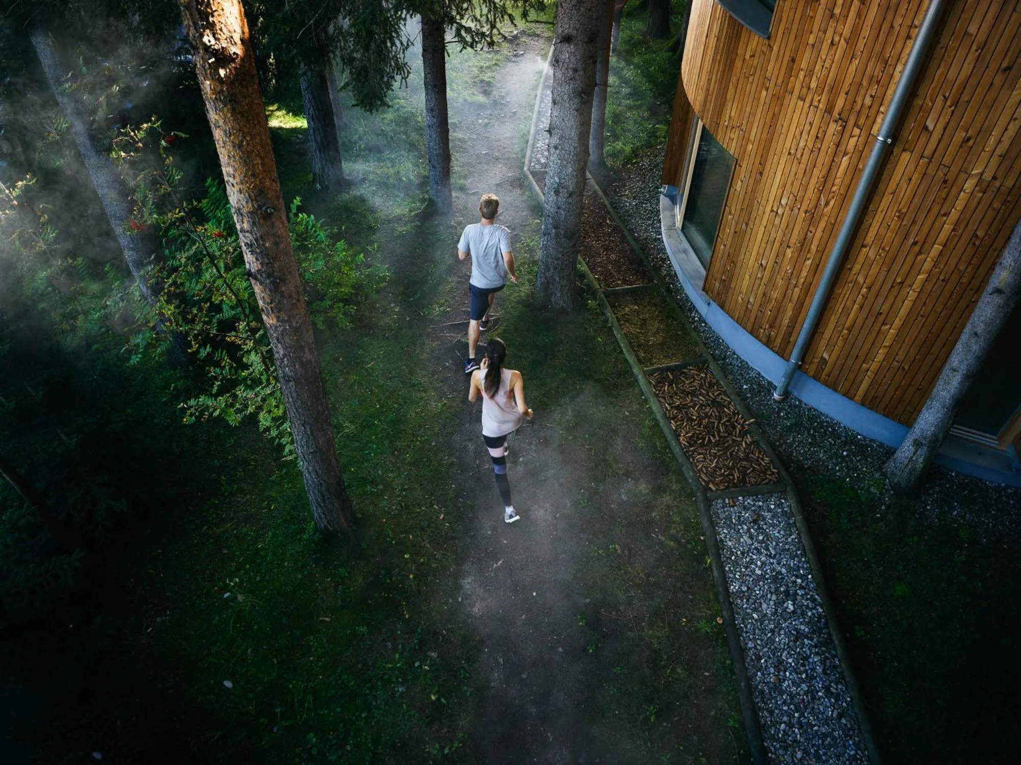Bird's eye view in Naturhotel Waldklause