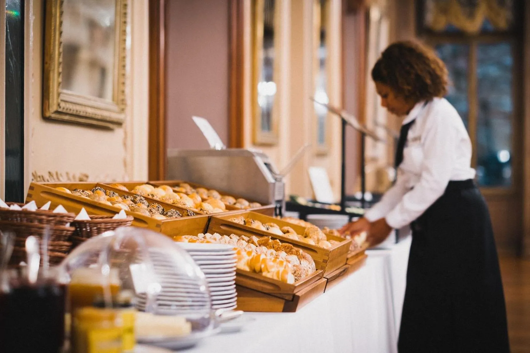 Buffet breakfast in Grandhotel Giessbach