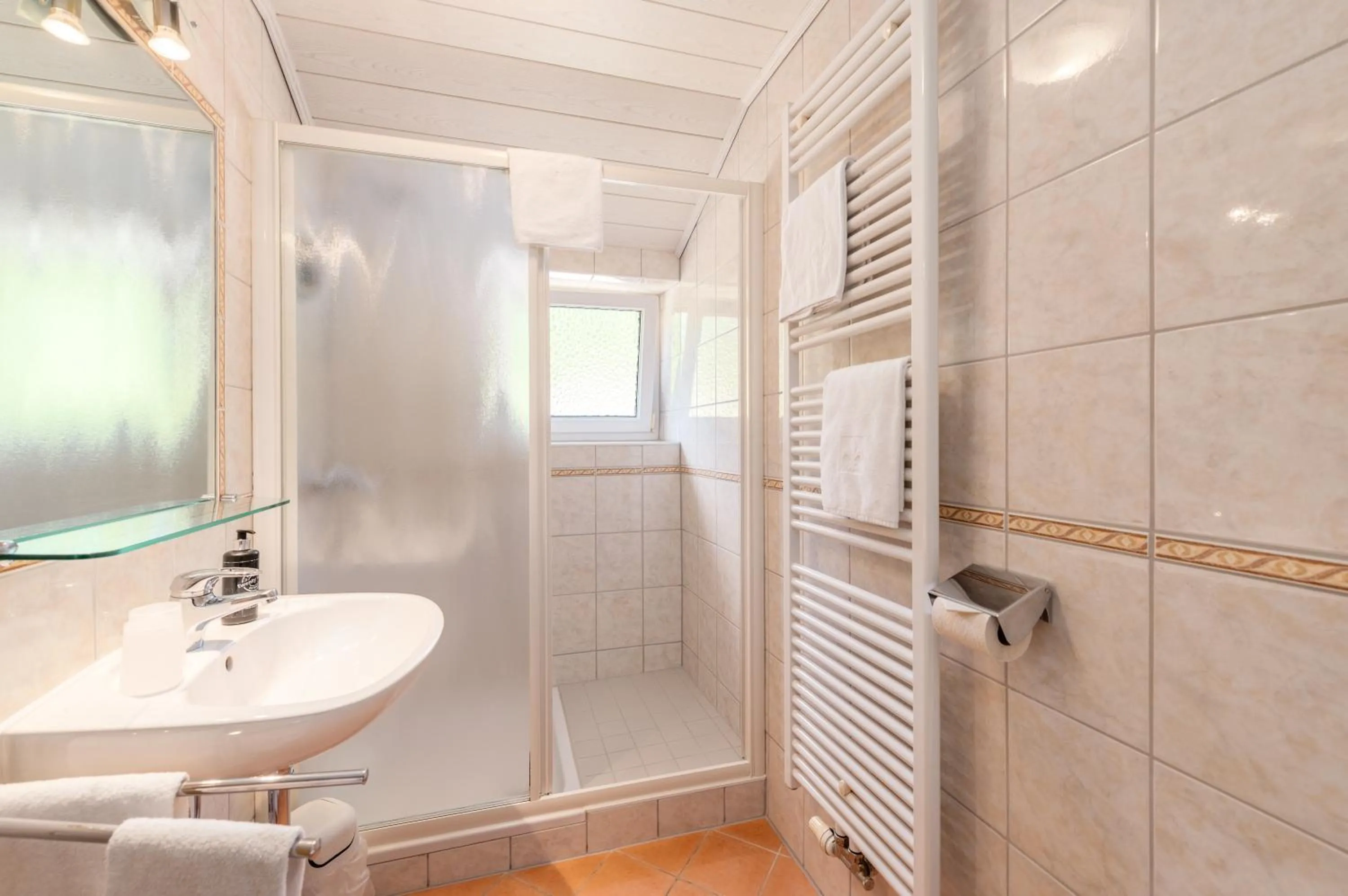Shower in Hotel Kollerhof