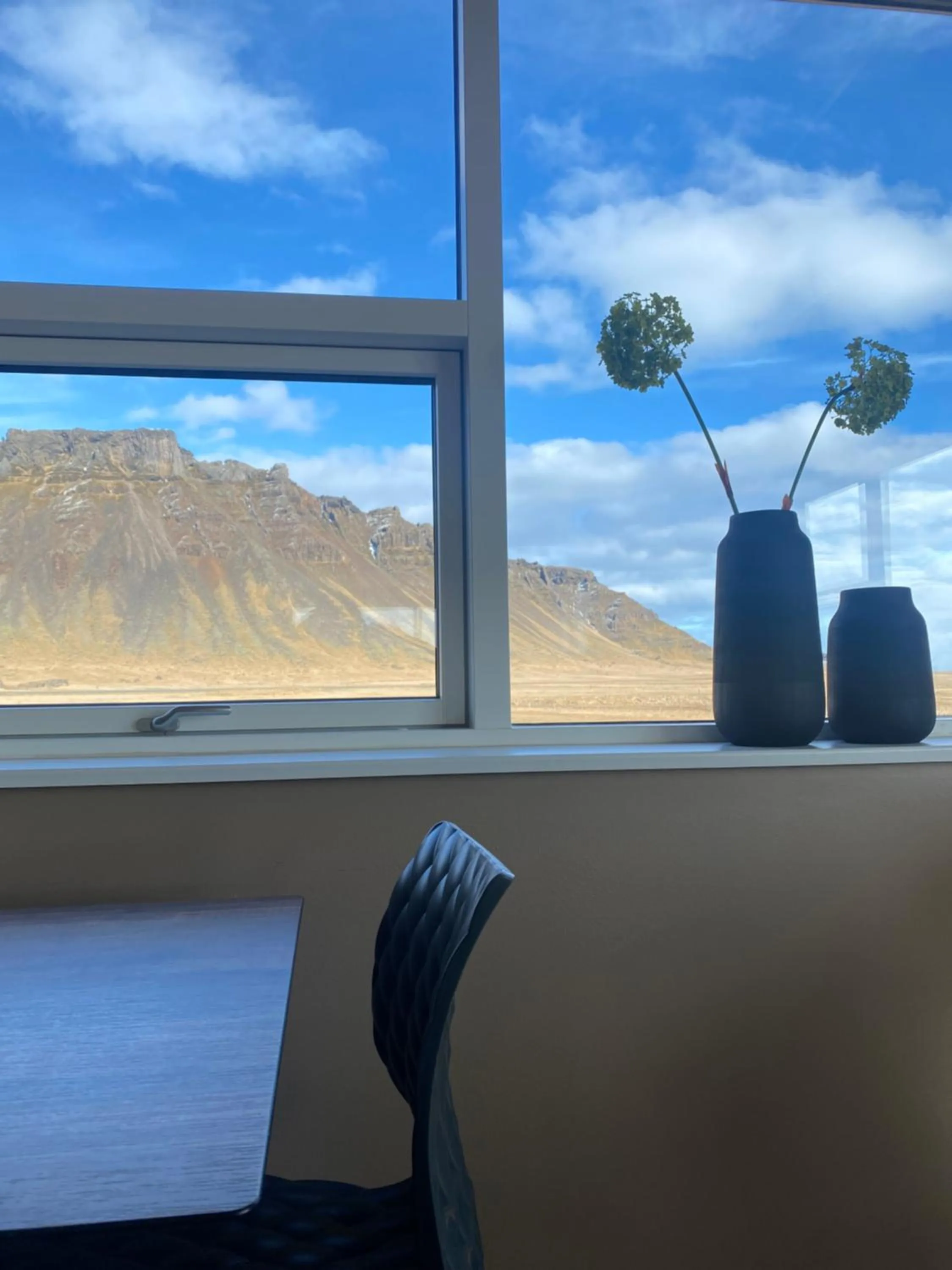 Mountain view in Vagnsstadir Guesthouse